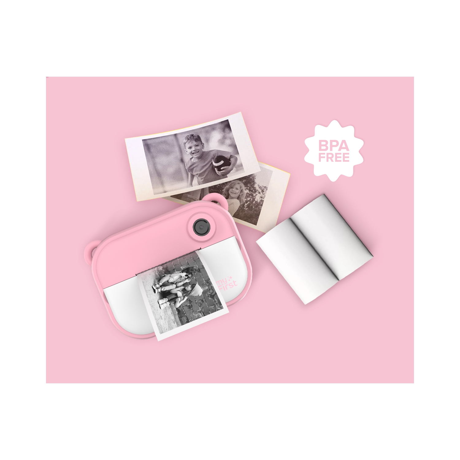 myFirst Camera Insta 2 - Kids Instant Print Camera, 12MP Photos, 1080P Video, Gift for Boys & Girls 3-12, microSD Card, Travel Camera