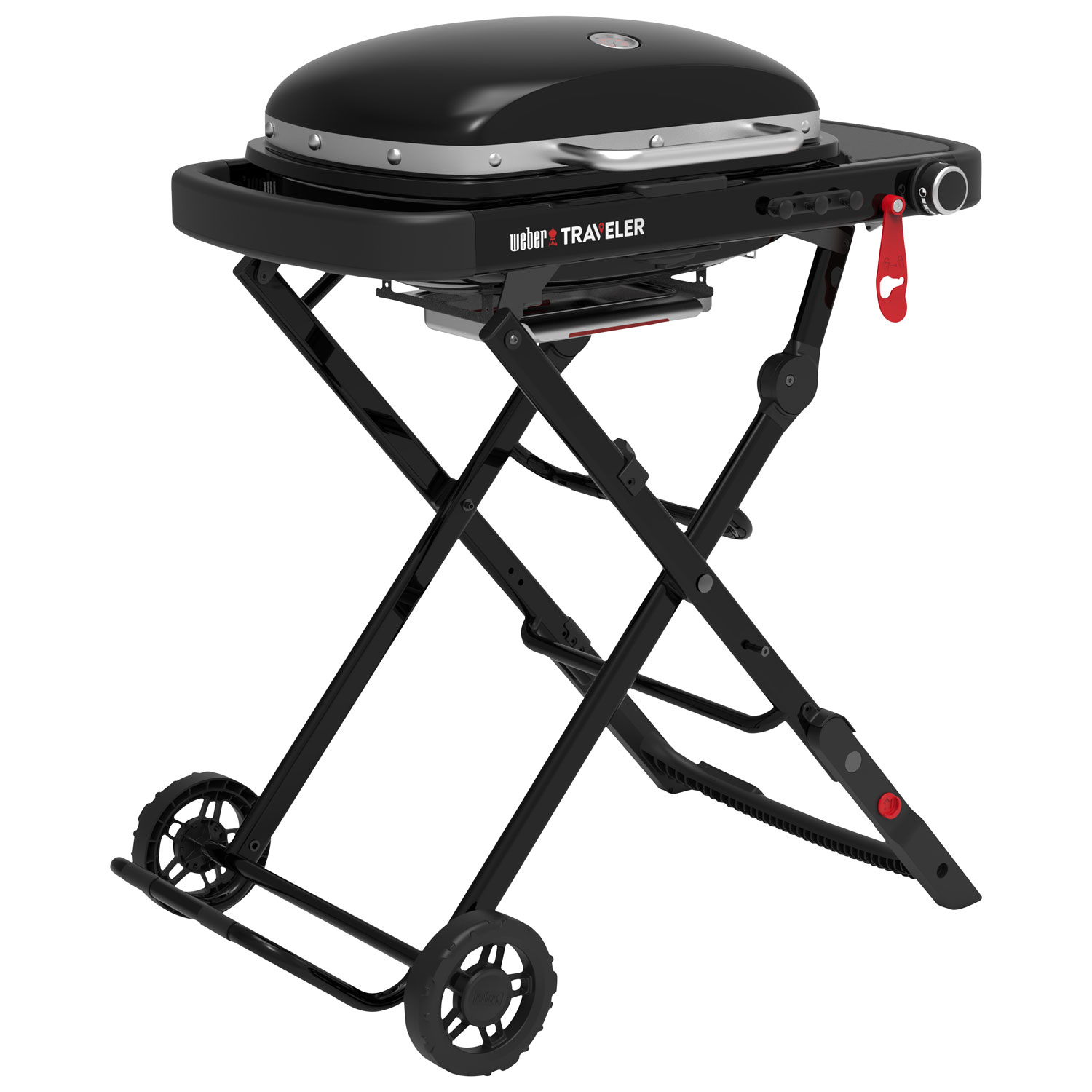 Weber Traveler Compact 11000 BTU Portable Propane BBQ - Black