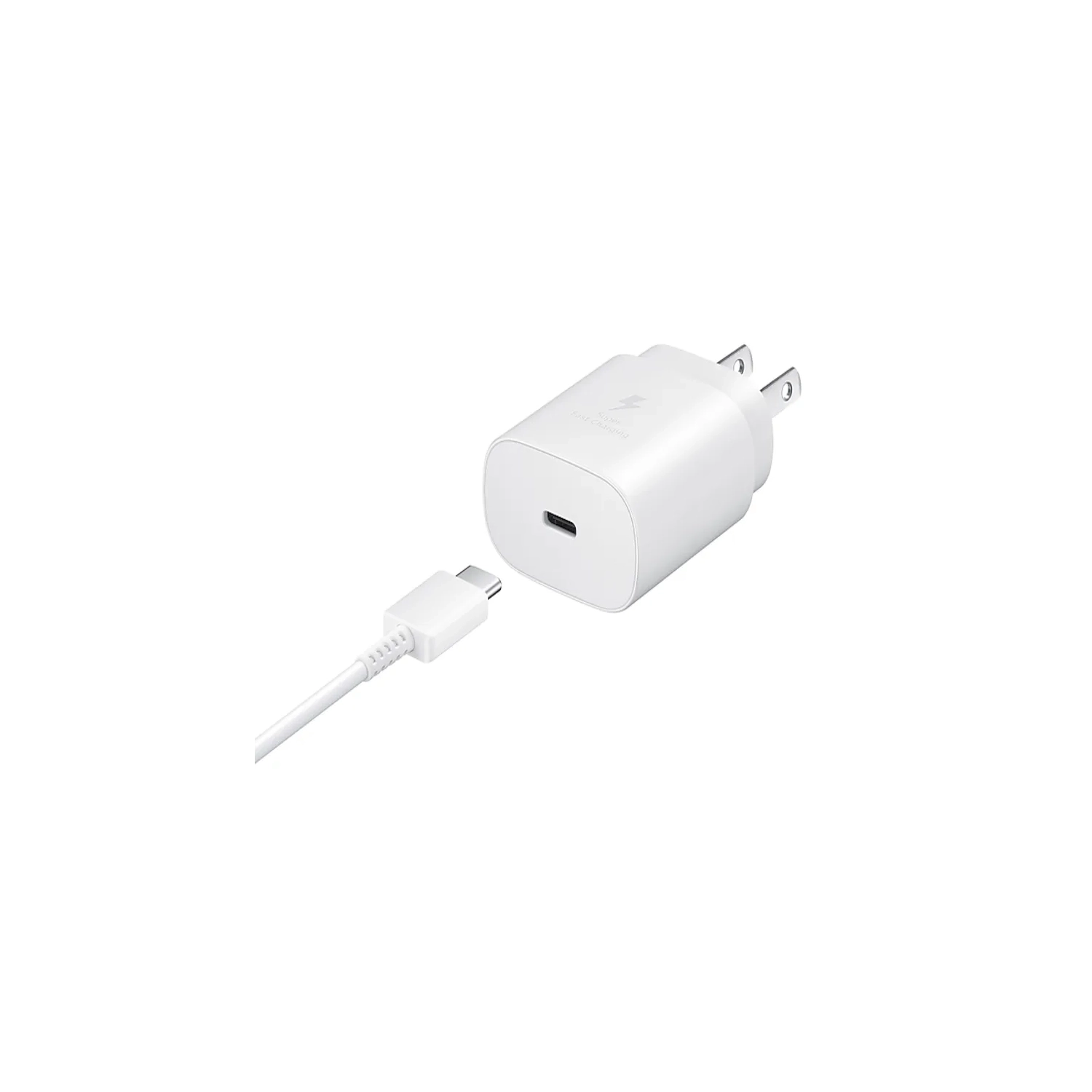 25W Super Fast USB C Charger for Samsung Galaxy S22/S21/S20, Google Pixel, and iPad Pro - Includes USB C to USB C Cable