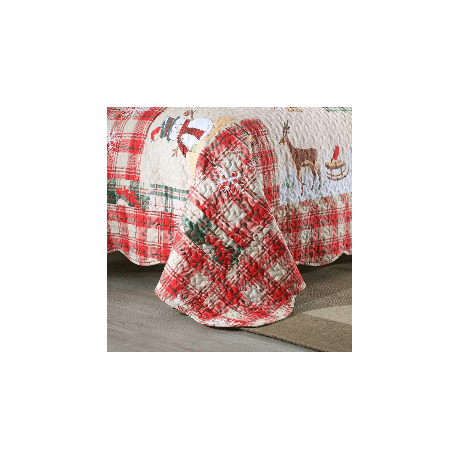 Ensemble de couvre-lit léger MarCielo Christmas Quilt