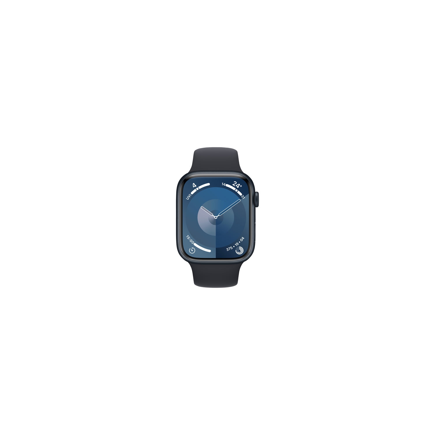 Refurbished - Apple Watch Series 9 (GPS + Cellular) 45mm Midnight Aluminium Case with Midnight Sport Band - Medium / Large