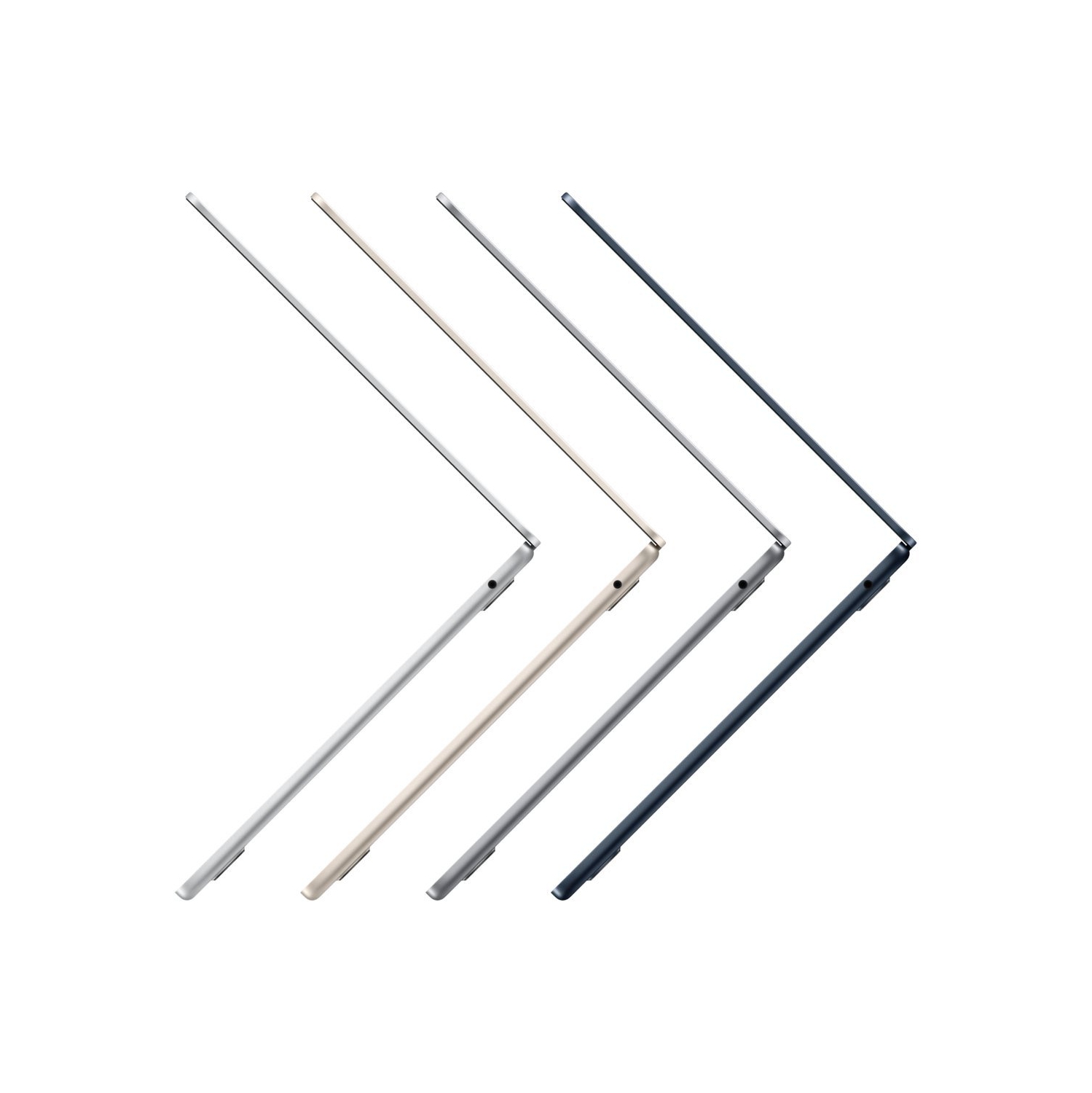 Remis à neuf - MacBook Air de 13,6 po + Touch ID Apple (2022) - Argenté (M2 d'Apple/SSD 256&nbsp;Go/RAM 8&nbsp;Go) - Anglais