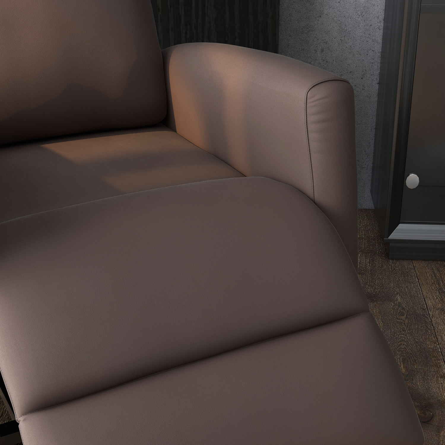 Fauteuil inclinable électrique pour personnes âgées de HOMCOM, fauteuil inclinable électrique en cuir PU pour salon avec repose-pieds, télécommande,