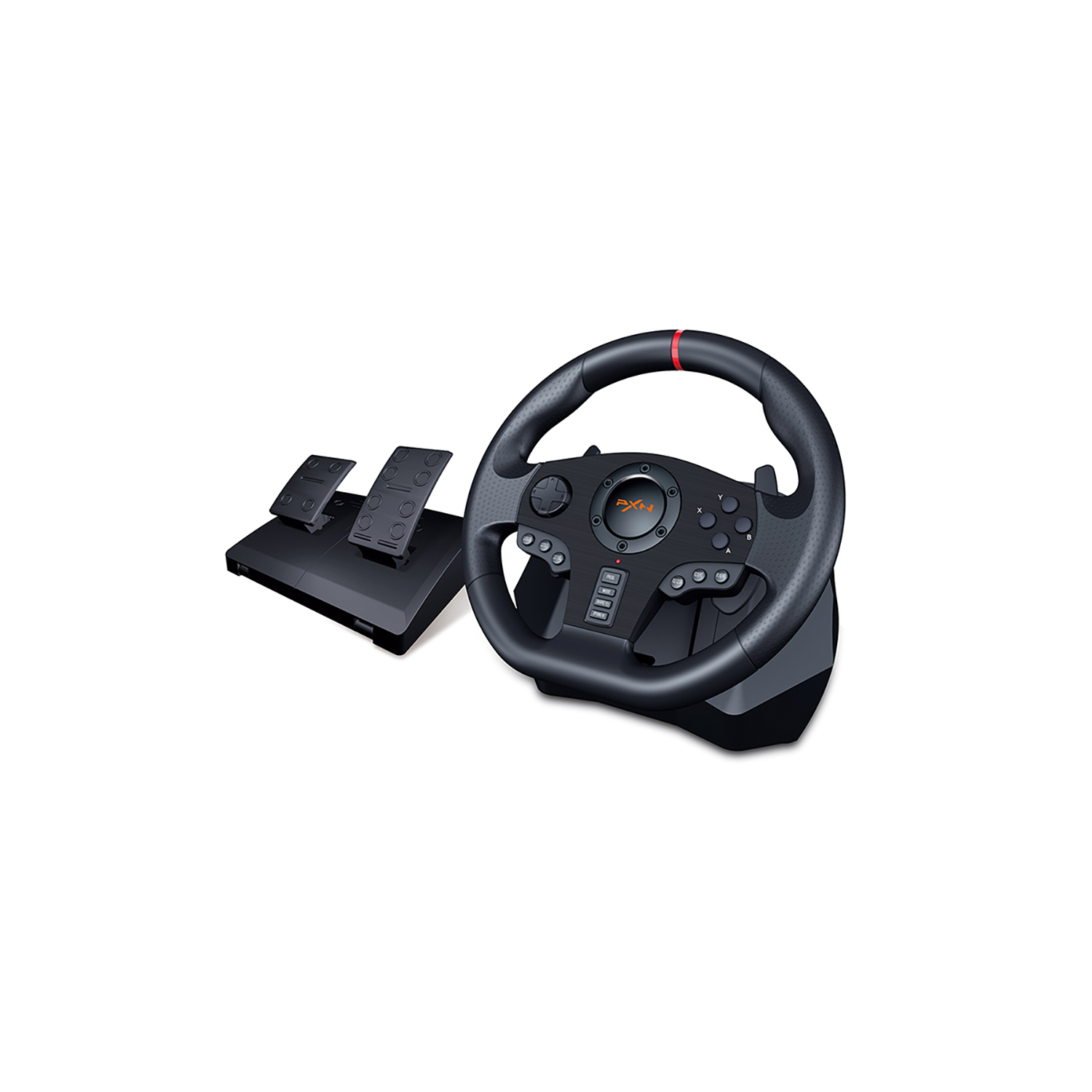 PXN PC Racing Wheel, V900 Universal Usb Car Sim 270/900 degree Race Steering Wheel with Pedals for PS3, PS4, Switch,Android TV