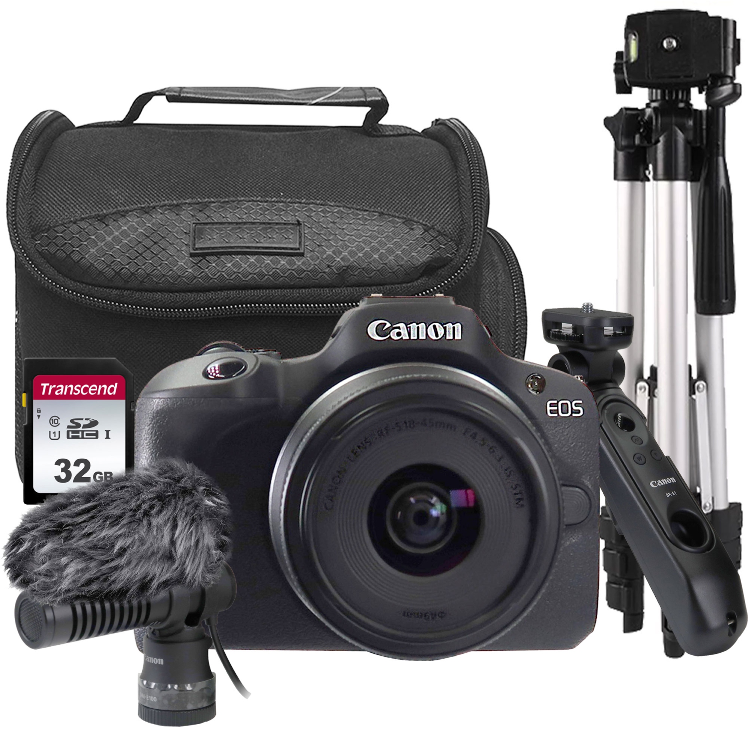 Canon EOS R100 Mirrorless Camera and Canon RF-S 18-45 Lens Content Creator Kit