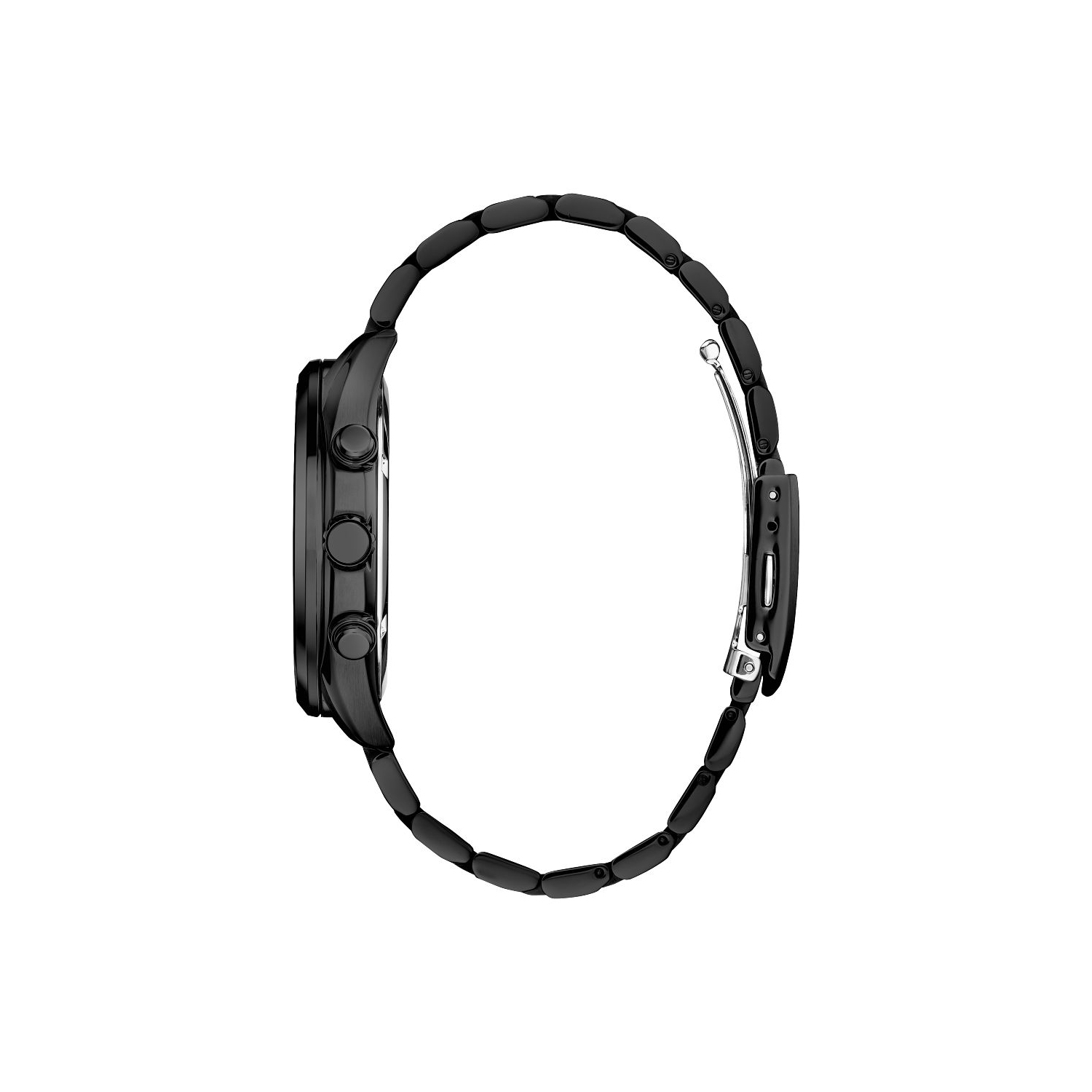 Montre pour hommes Corso Eco-Drive 42&nbsp;mm de Citizen avec boîtier et bracelet en acier inoxydable noir et cadran noir