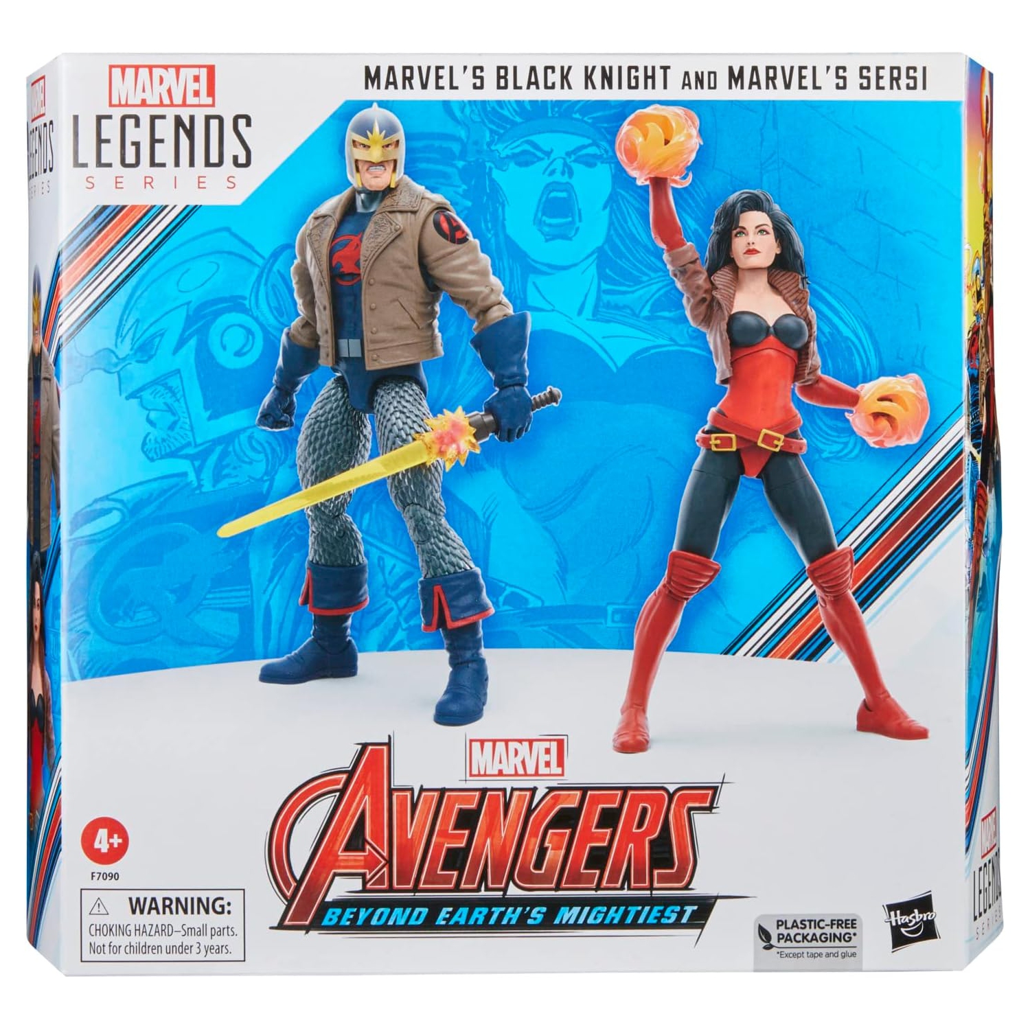 Marvel Legends 60th Anniversary 6 Inch Action Figure 2-Pack Exclusive - Black Knight & Sersi