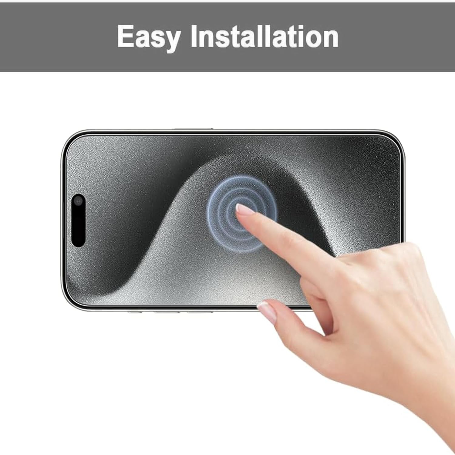 Protecteur d'écran pour iPhone 14 avec protecteur d'objectif en verre trempé HD 9H sans bulles antirayure pour iPhone 14