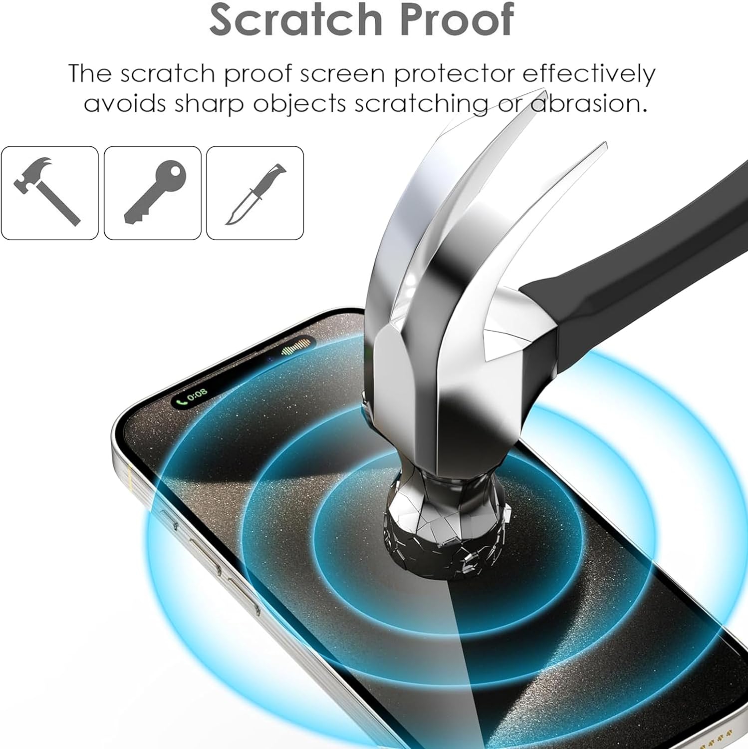 Protecteur d'écran pour iPhone 12/12 Pro, protecteur d'objectif d'appareil photo, protecteur d'écran en verre trempé HD 9H sans bulles, anti-rayures,