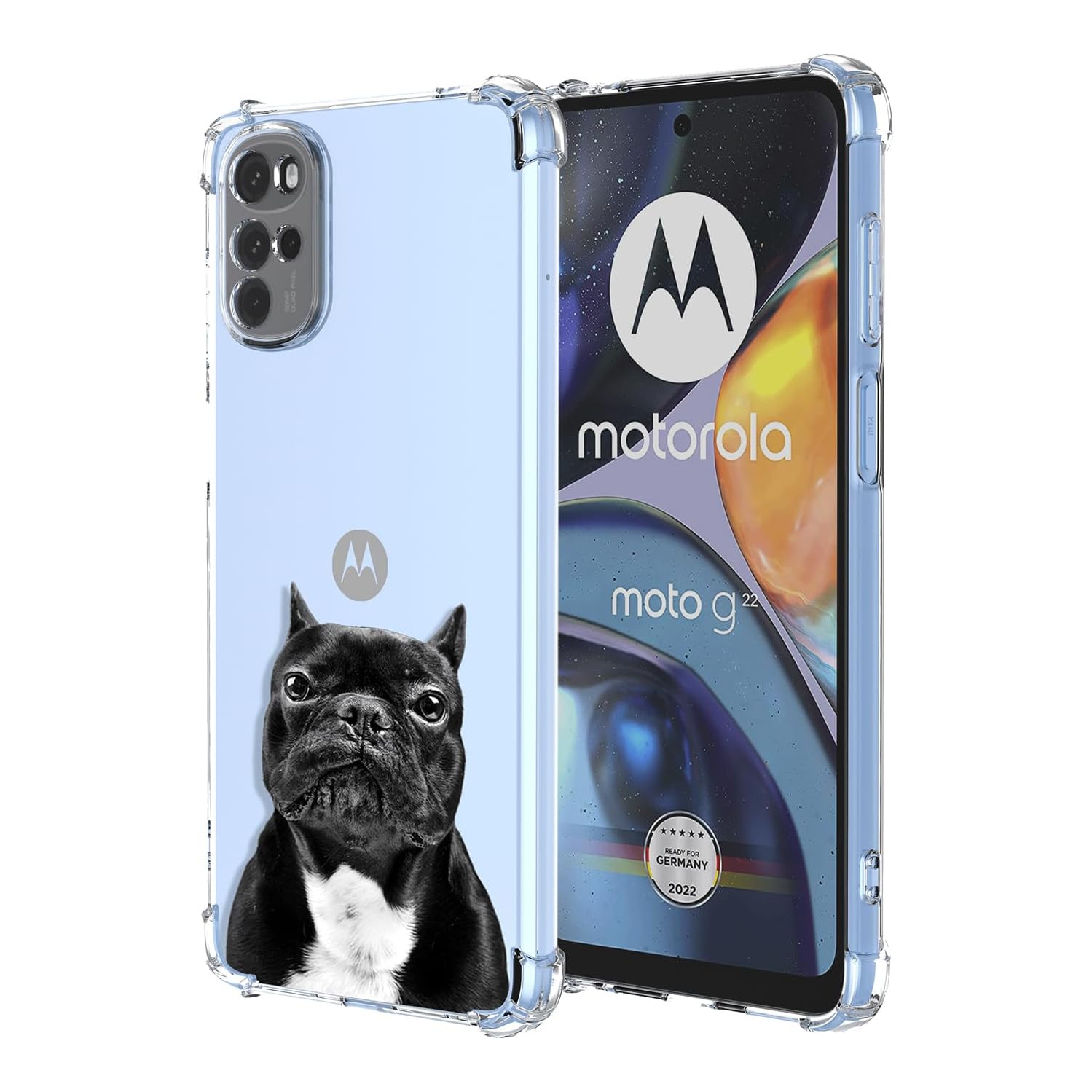 for Moto G22 Case Motorola E32 Case Clear Cute Dog Pattern Cartoon Animal Design Soft TPU Cover Shockproof