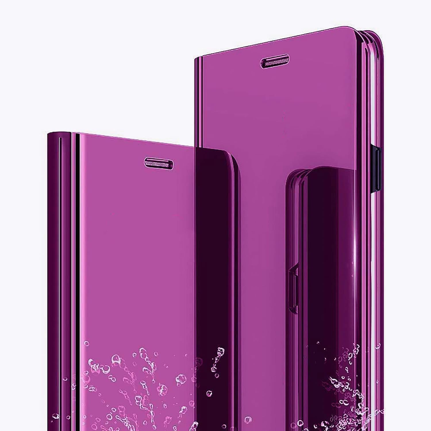 CCSamll Mirror Case for Xiaomi Redmi Note 12 5G Support Wireless Charging, Clear Case for Xiaomi Poco X5, Smart View