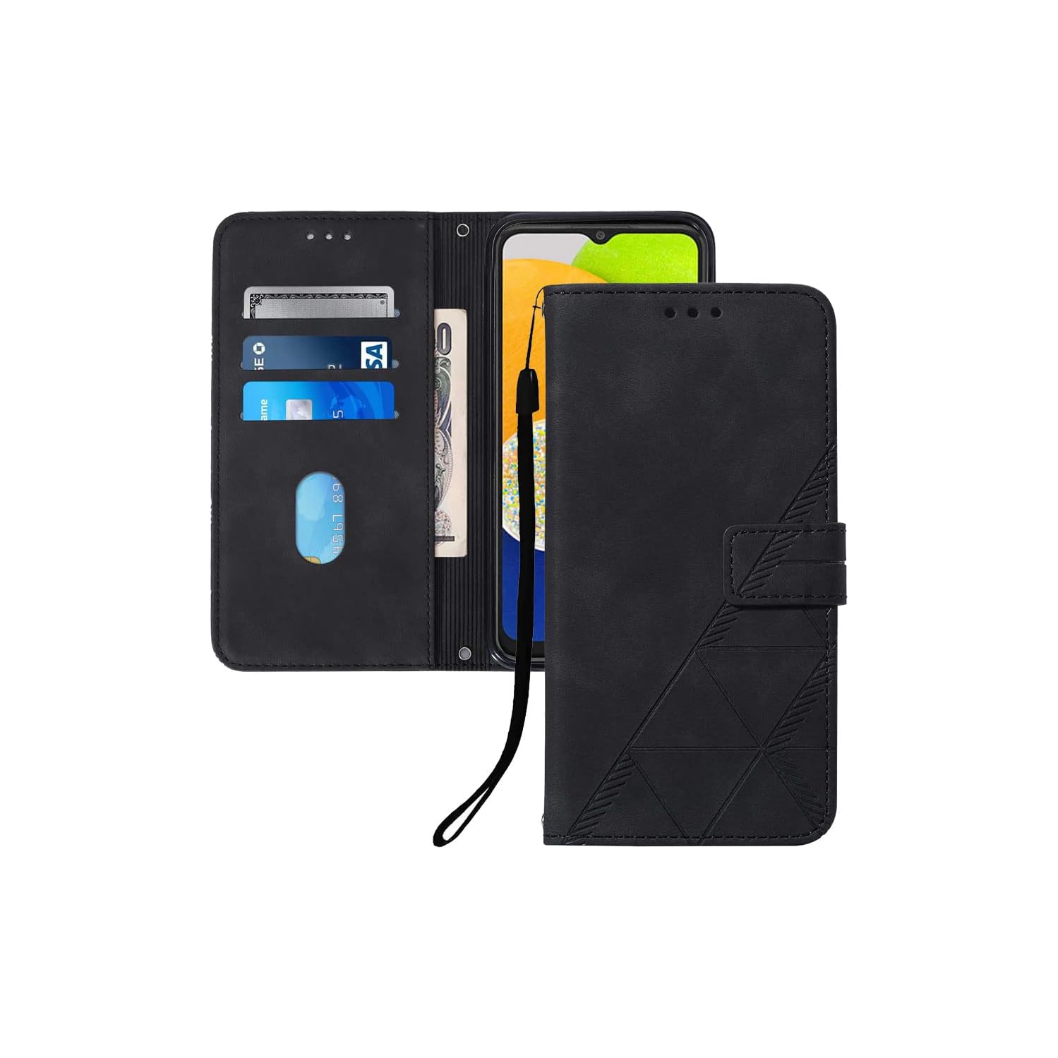 Samsung Galaxy A23 4G Case,Galaxy A23 5G Case,PU Leather Wallet Case,Credit Cards Holder Kickstand Shockproof