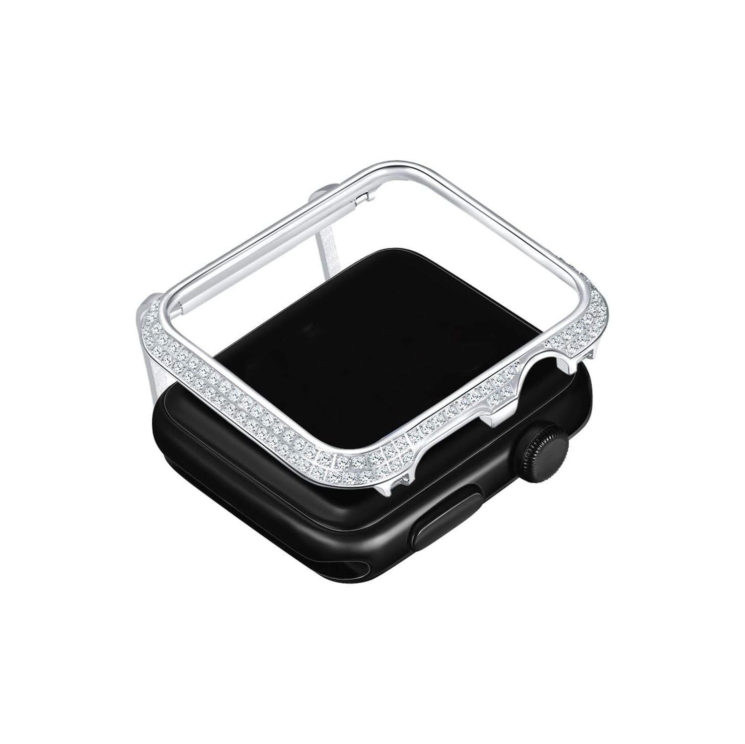 for Apple Watch 42mm Case Bezel Bumper, Rhinestone Diamond Protective Frame Cover Compatible with Apple