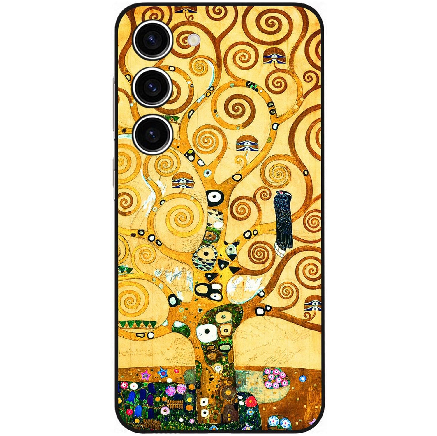 Compatible with Samsung Galaxy S23+ Plus 5G Cute Art Silicone Case with Design Khaki Aesthetic Fancy