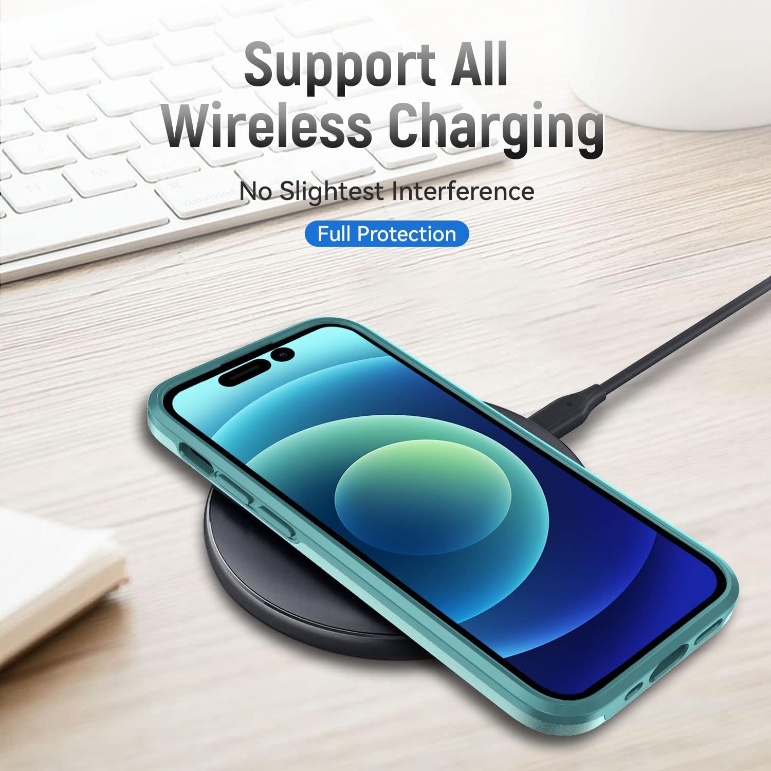 for iPhone 15 Pro Max Phone case and iPhone 15 Pro Max Screen Protector,Military-Grade Drop Protection Dual Layer