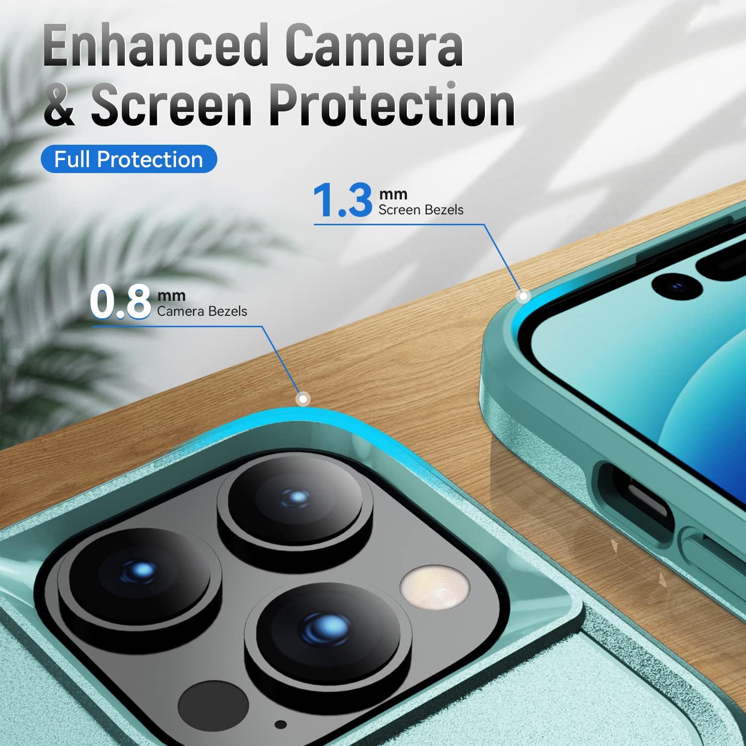 for iPhone 15 Pro Max Phone case and iPhone 15 Pro Max Screen Protector,Military-Grade Drop Protection Dual Layer