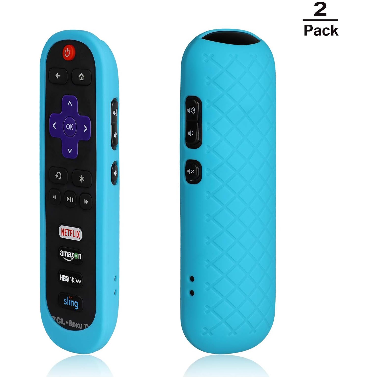 [2-Pack] Replacement TCL Roku RC280 Remote Case - Light Weight [Anti Slip] Silicone Shockproof Protective Cover