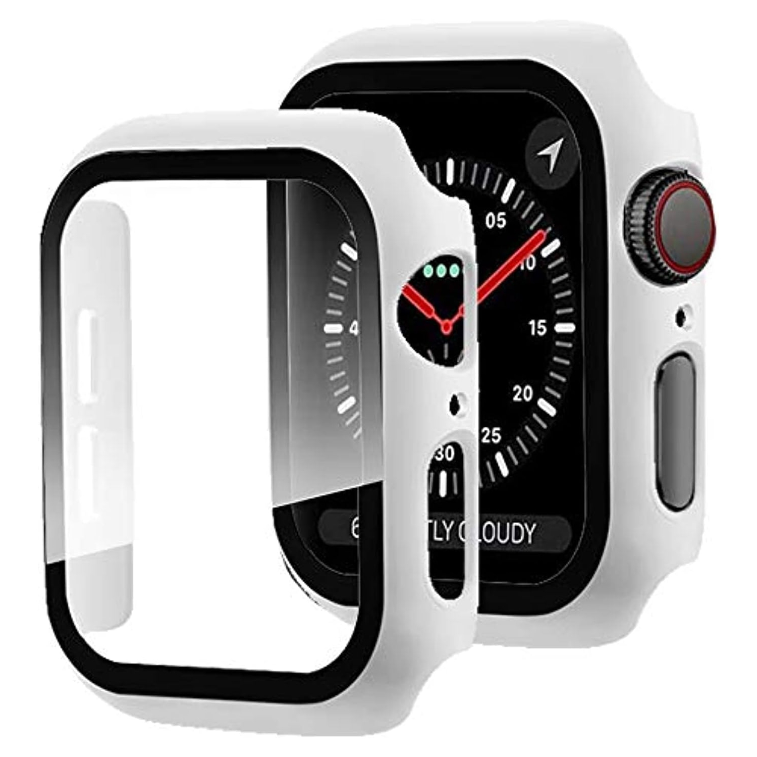Compatible with Apple Watch Series 3 2 1 42mm Case with Screen Protector, Anti-Scratch Shockproof Matte Hard PC