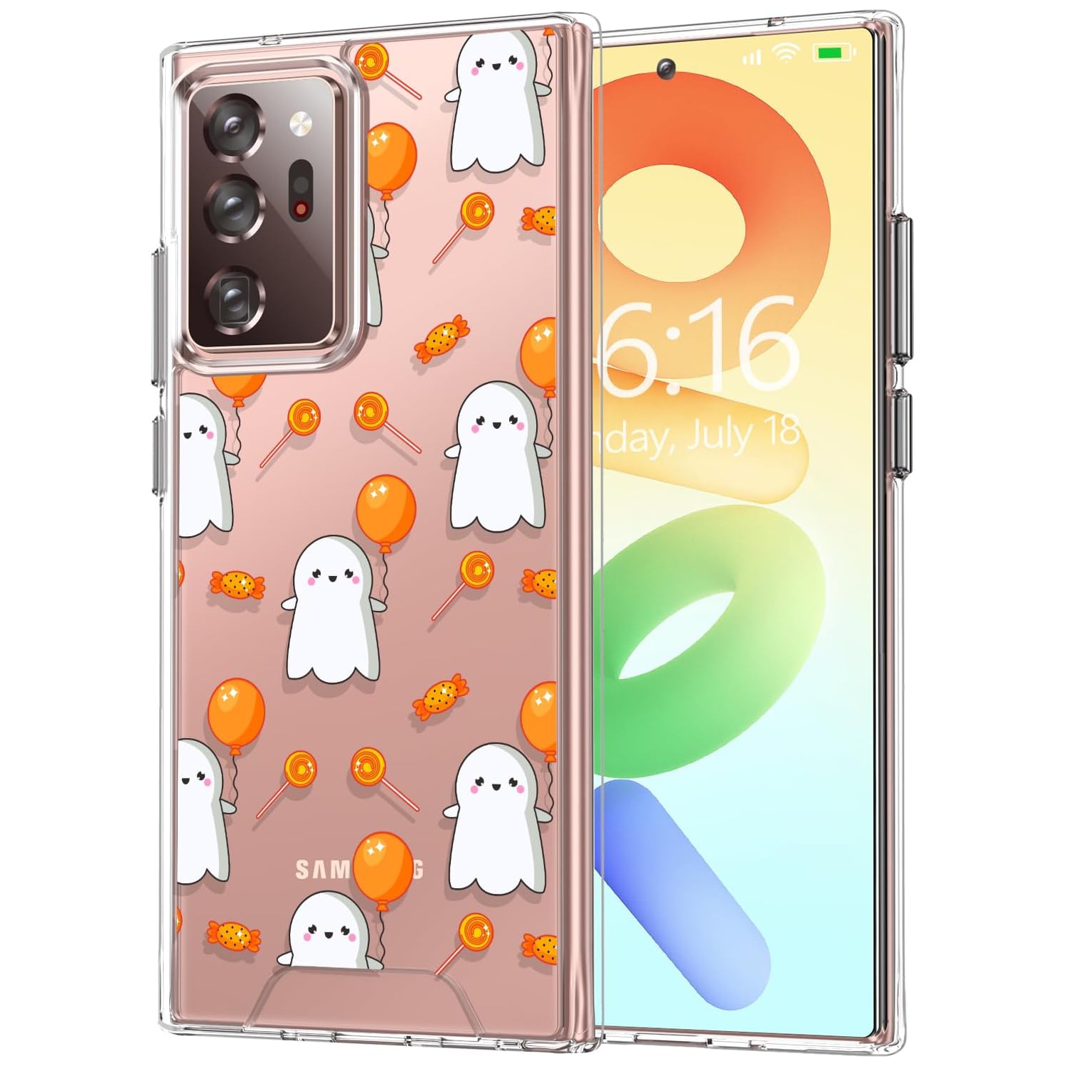 for Galaxy Note 20 Ultra Case, Candy Pattern Shockproof Protection Phone Cover, Silicone Protector Funda para