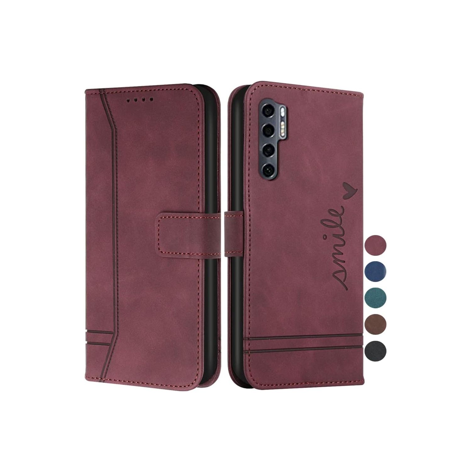 Wallet Case for TCL 20 Pro 5G with Card Holder Leather Flip Case with Kickstand and Magnetic Shockproof Full
