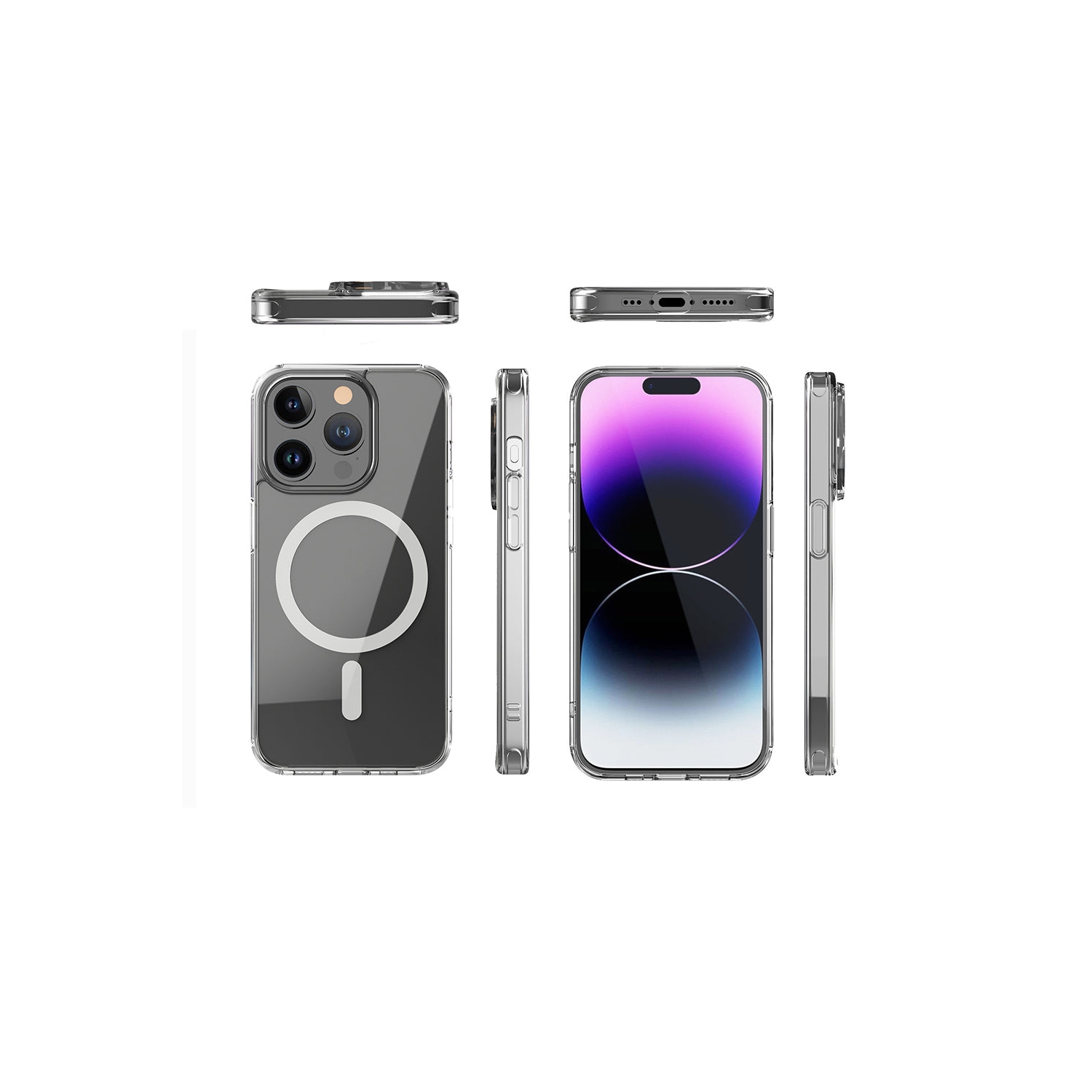 PANDACO MagSafe Compatible Clear Case for iPhone 15 Pro Max