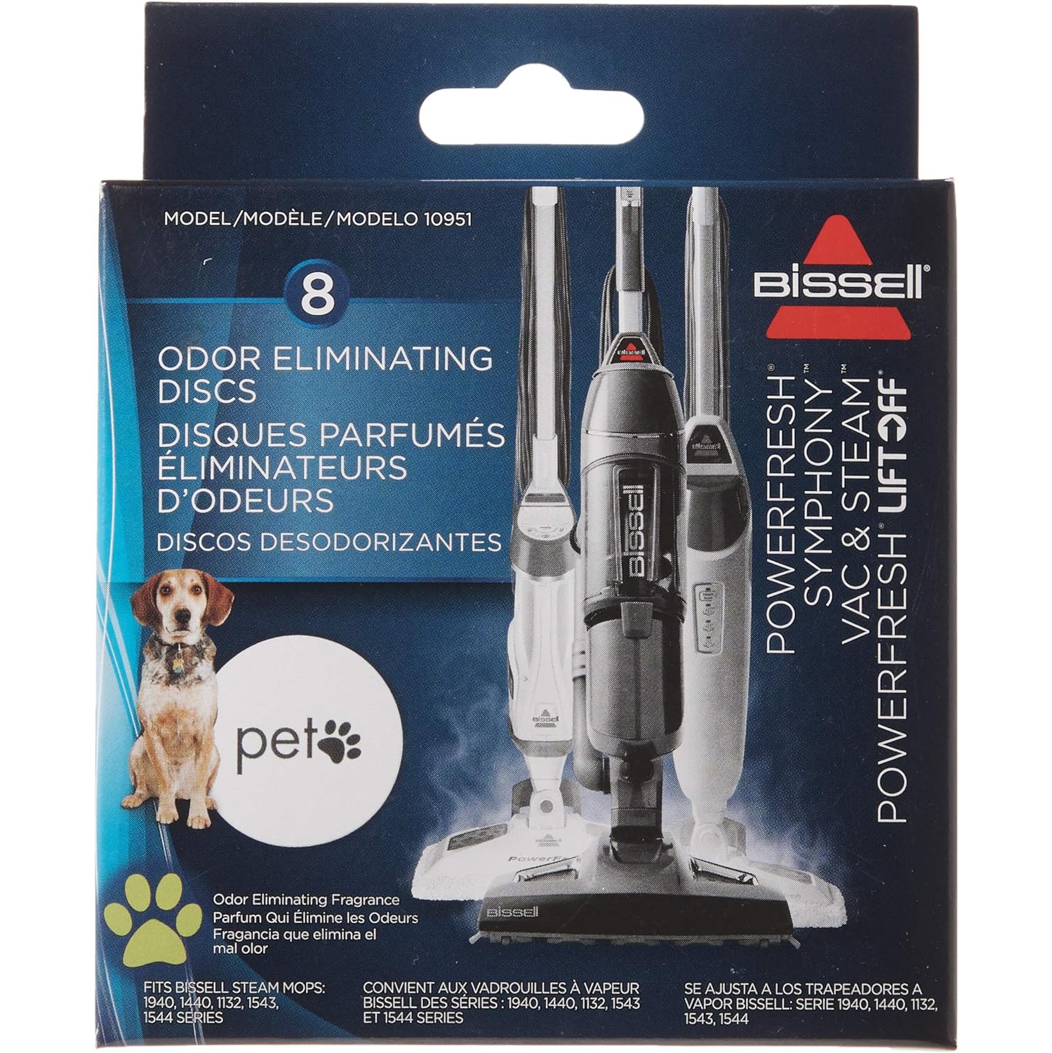 Bissell 10951 Odor Eliminating Scent Discs,White