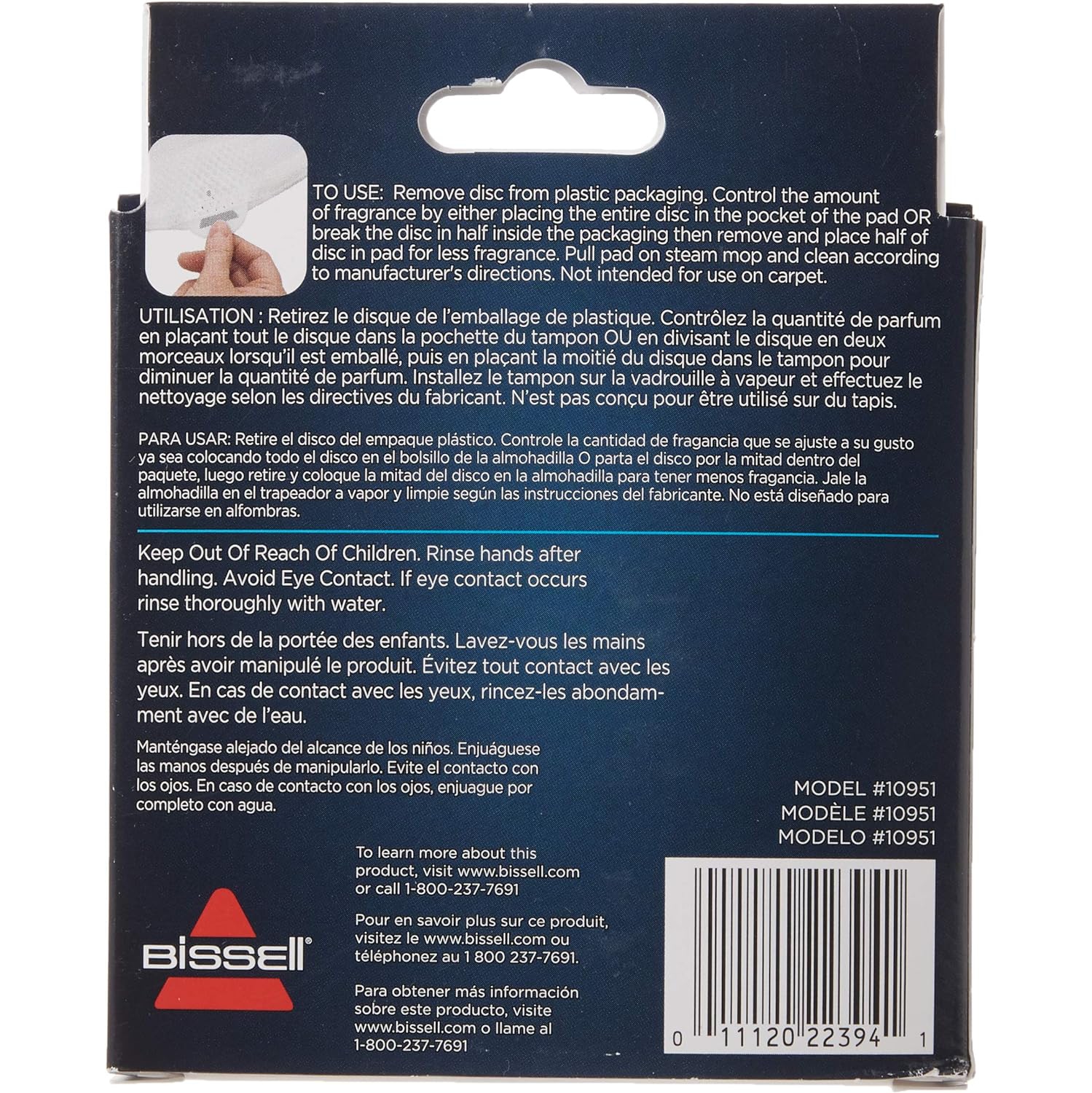 Bissell 10951 Odor Eliminating Scent Discs,White