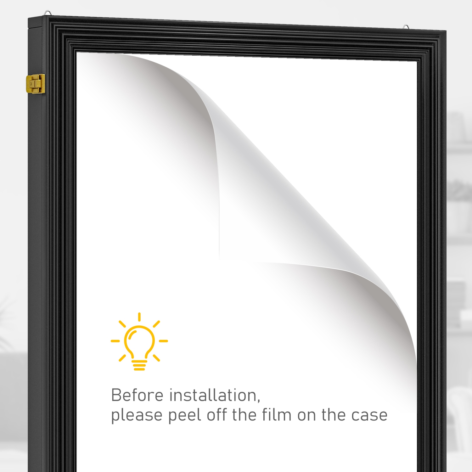 HOMCOM – cadre de présentation en jersey, boîte Shadow en acrylique pour chandail de football de basketball