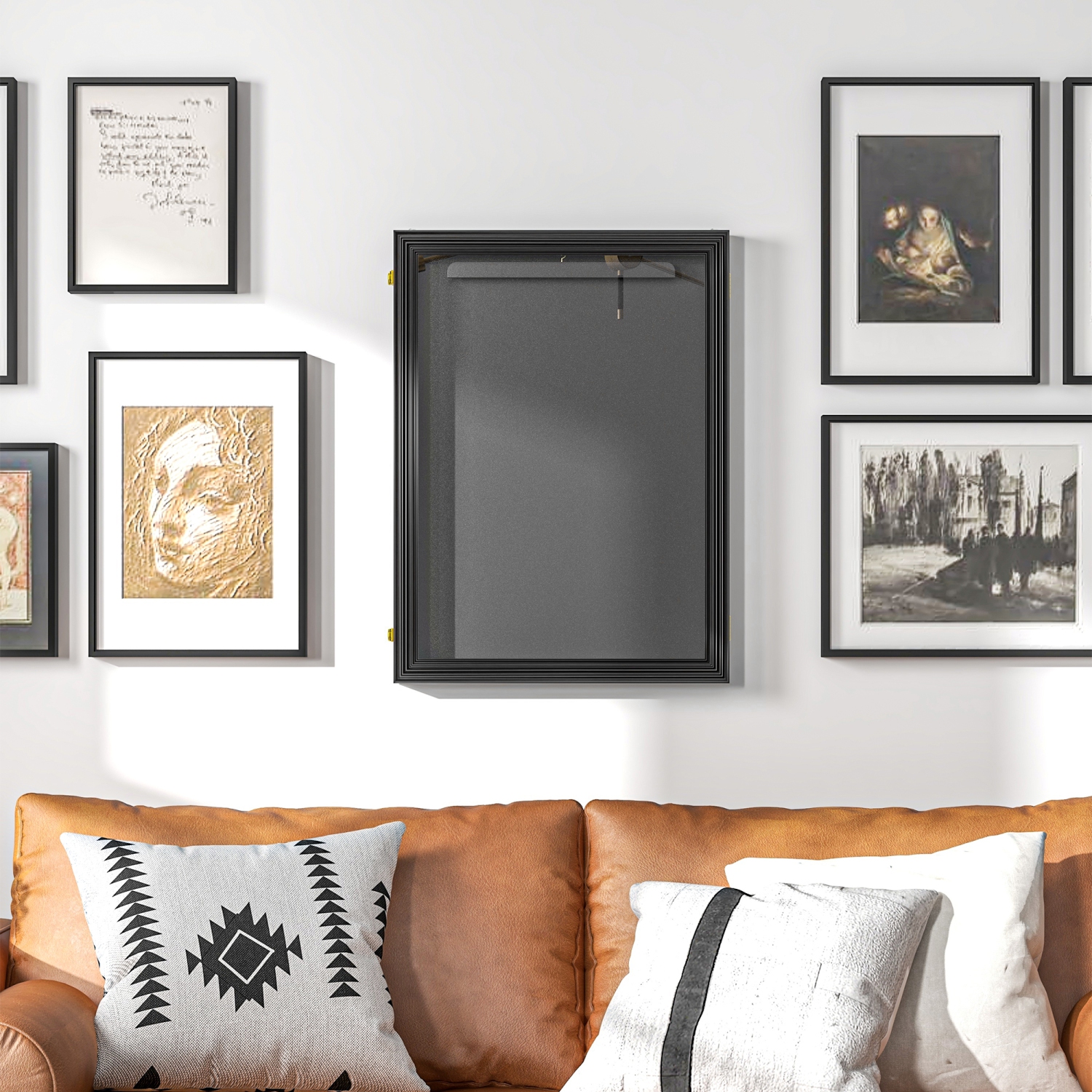 HOMCOM – cadre de présentation en jersey, boîte Shadow en acrylique pour chandail de football de basketball