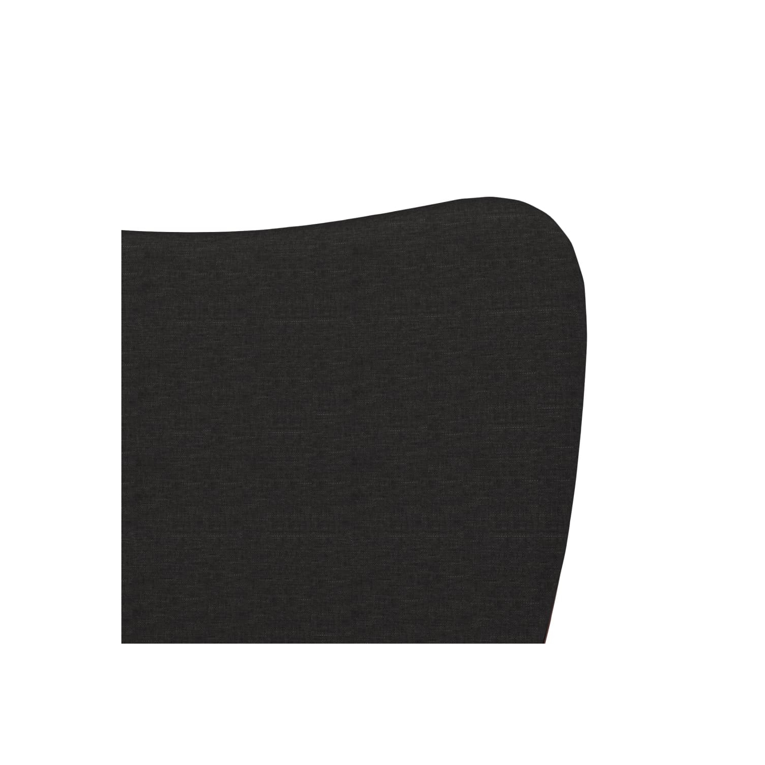 vidaXL Dining Chairs 2 pcs Black Fabric and Faux Leather