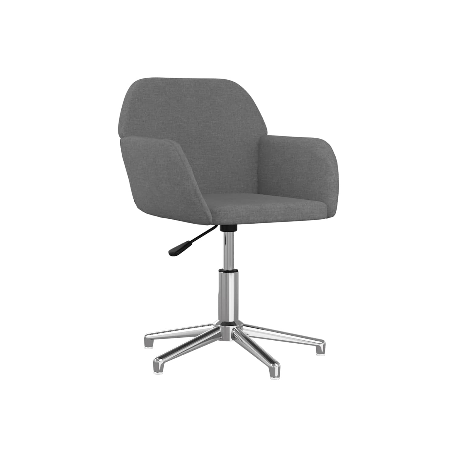 Fauteuil de bureau pivotant en tissu gris clair vidaXL