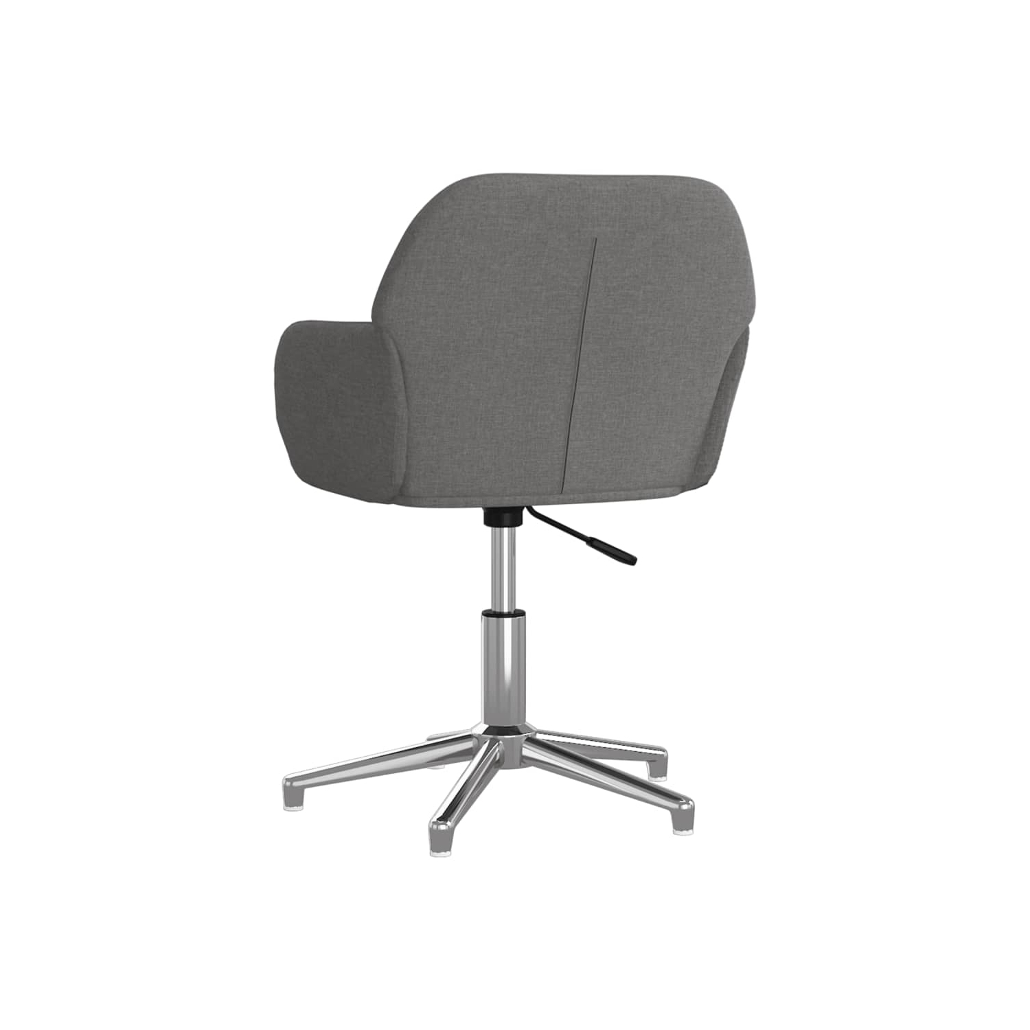 Fauteuil de bureau pivotant en tissu gris clair vidaXL