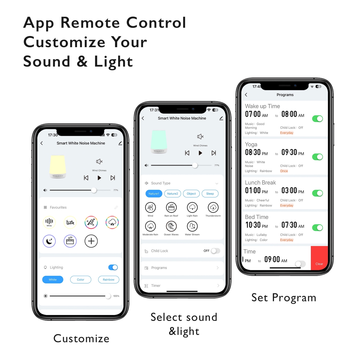 Appareil sonore pour bébé MomCozy, appareil sonore apaisant pour bébé avec veilleuse pour le repos, machine à bruit blanc