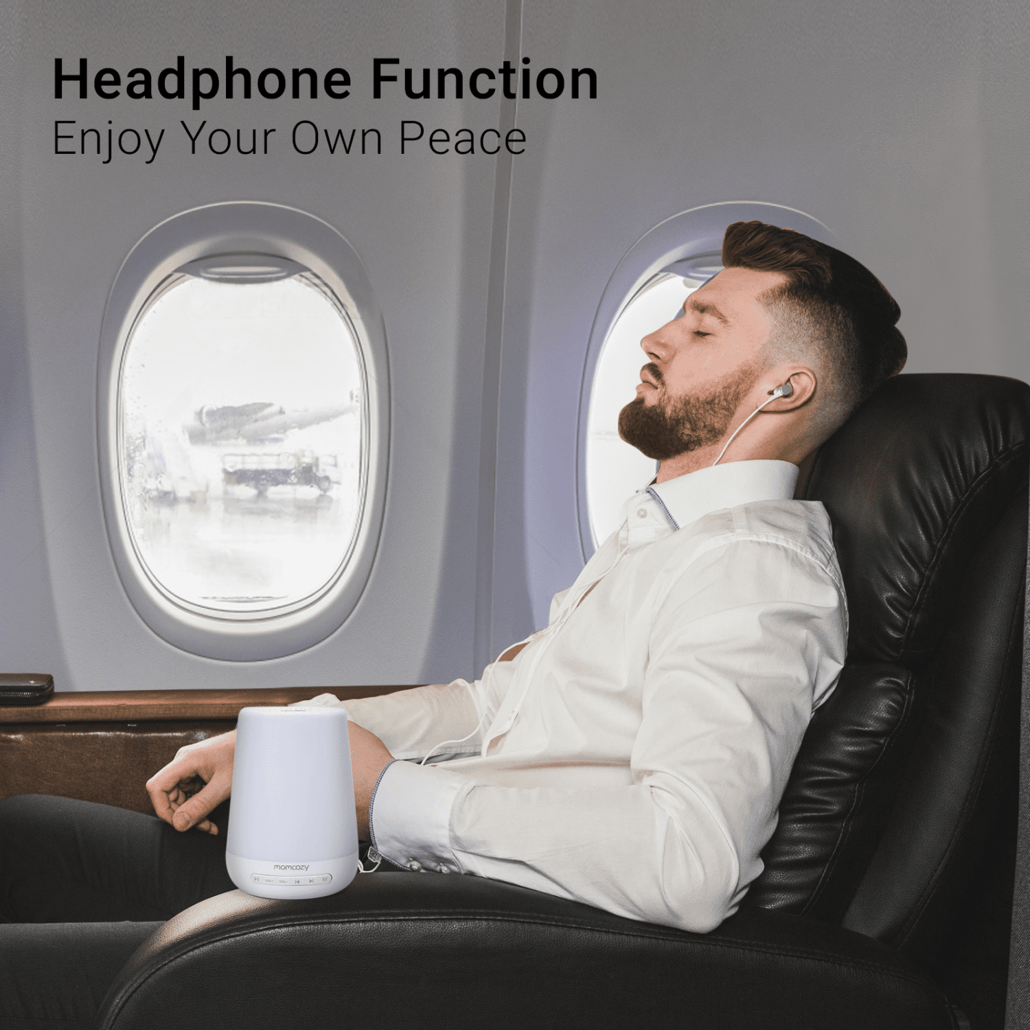 Appareil sonore pour bébé MomCozy, appareil sonore apaisant pour bébé avec veilleuse pour le repos, machine à bruit blanc