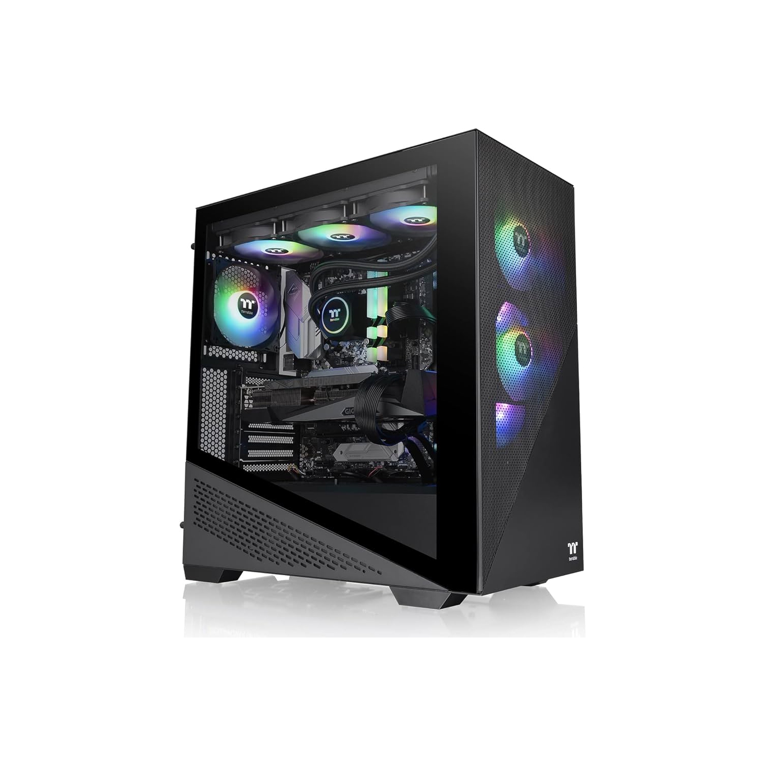 Zonic Gaming PC- Liquid Cooled Intel Core i9-14900K, NVIDIA GeForce RTX 4090 24GB , 64 GB DDR5 RAM, 4 TB M.2 NVME SSD, Built in WIFI,RGB Gaming Keyboard kit, Windows 11 Pro