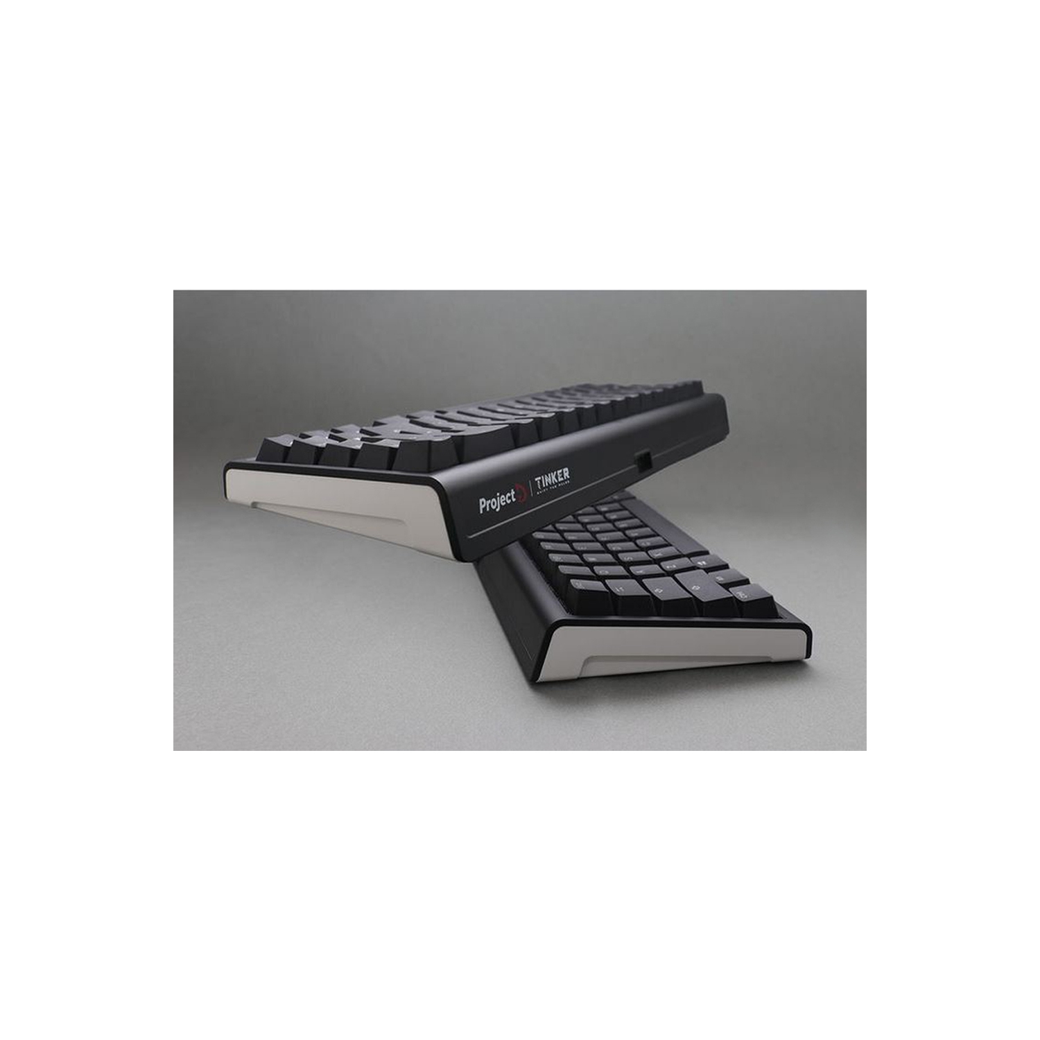 Ducky ProjectD Tinker 65 RGB Hot-Swappable Mechanical Gaming Keyboard Cherry MX Red Switch SF Layout, Black