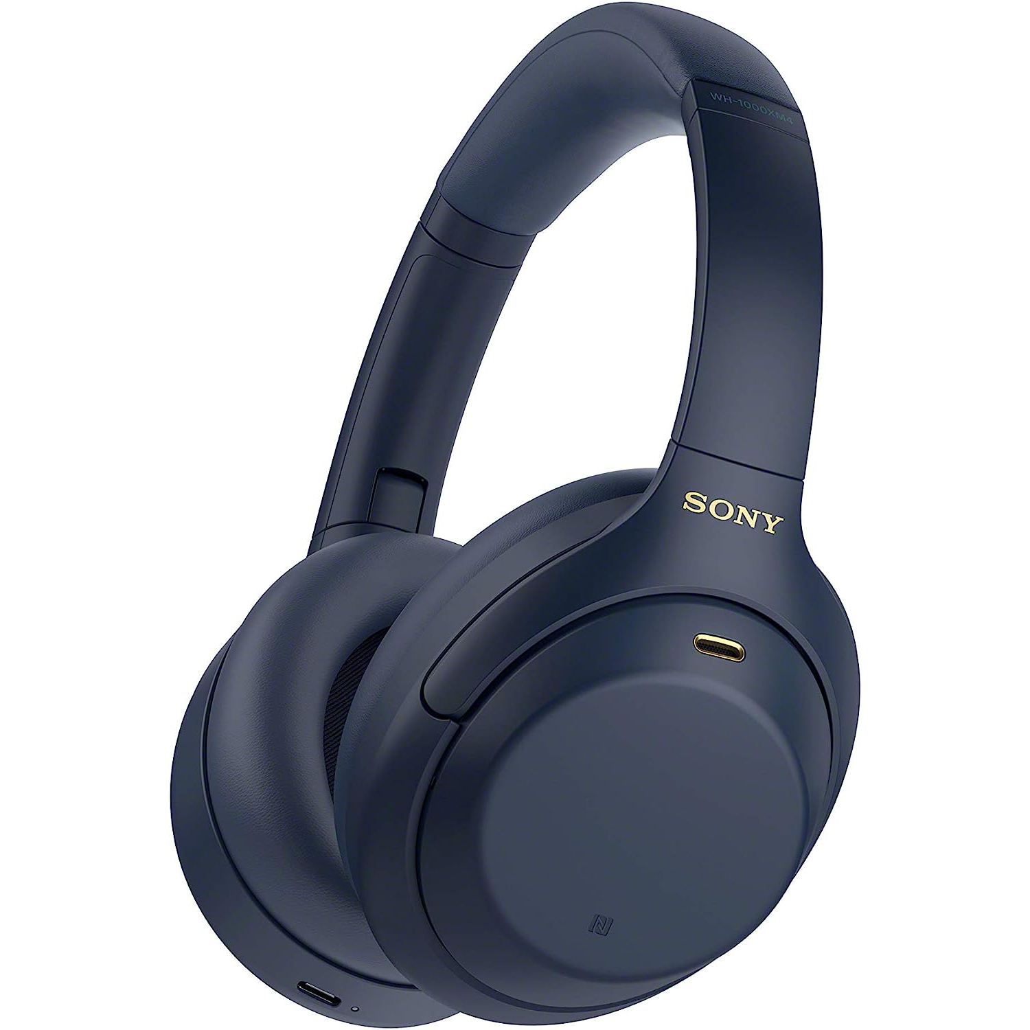 Refurbished (Excellent) - Sony WH-1000XM4 Over-Ear Noise Cancelling Bluetooth Headphones - Blue