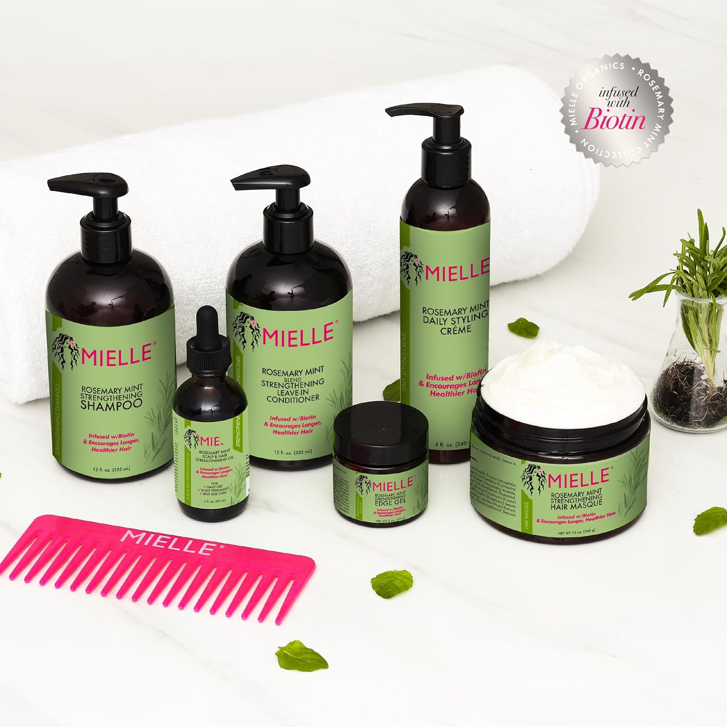 Mielle Organics Rosemary Mint Scalp Hair Oil & Hair Masque set