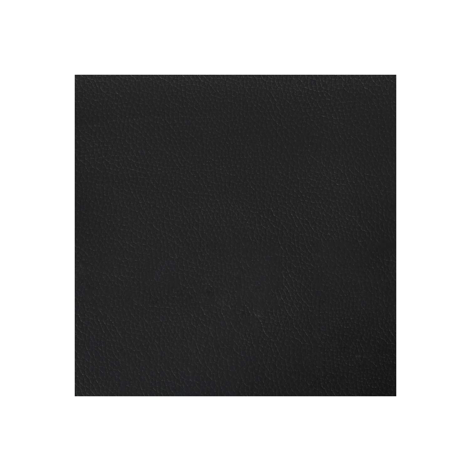 vidaXL Full Platform Bed Frame, Slats Support, Easy Assembly, No Mattress, Black Faux Leather