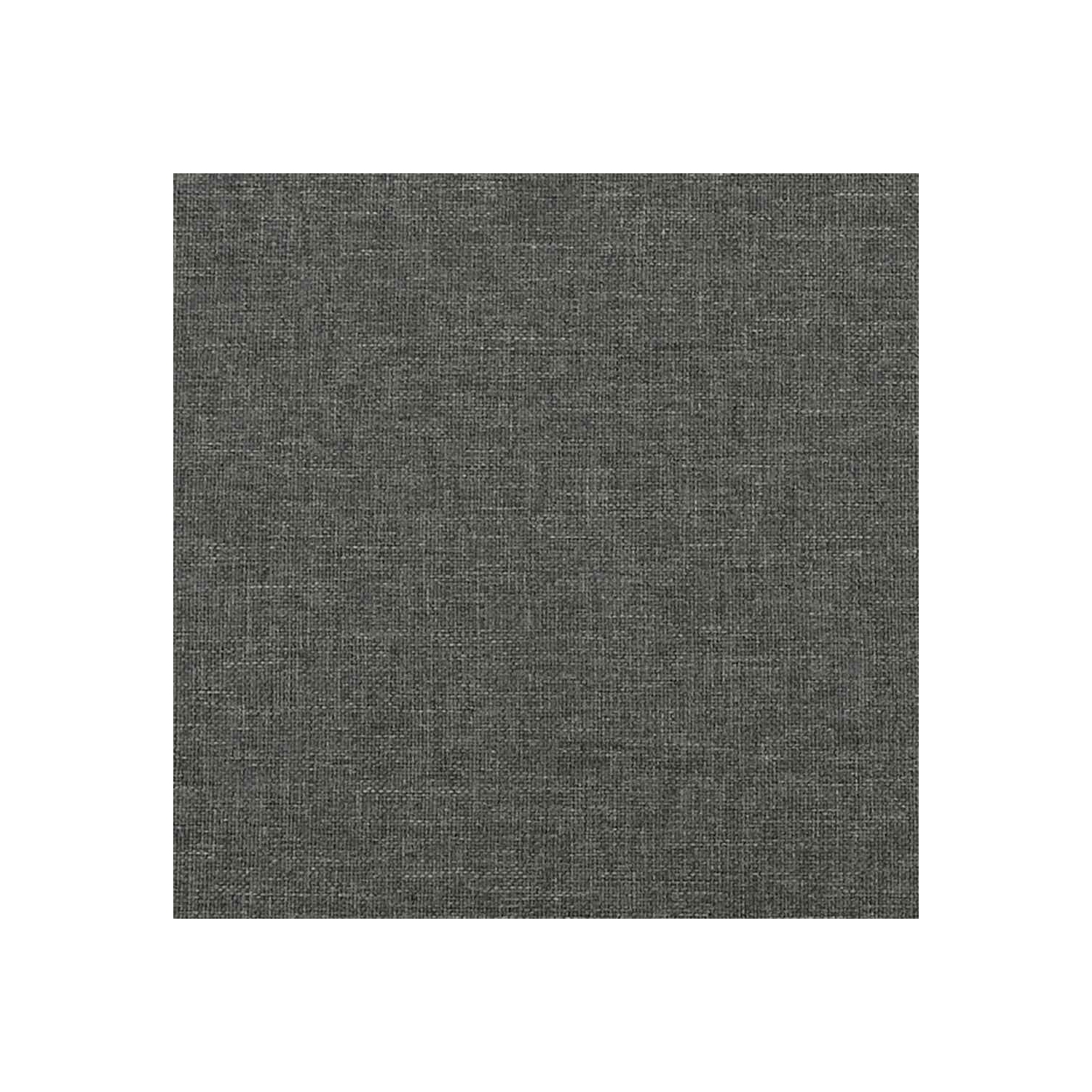 Cadre de lit double vidaXL, cadre de lit plateforme recouvert de tissu, gris foncé, sans matelas
