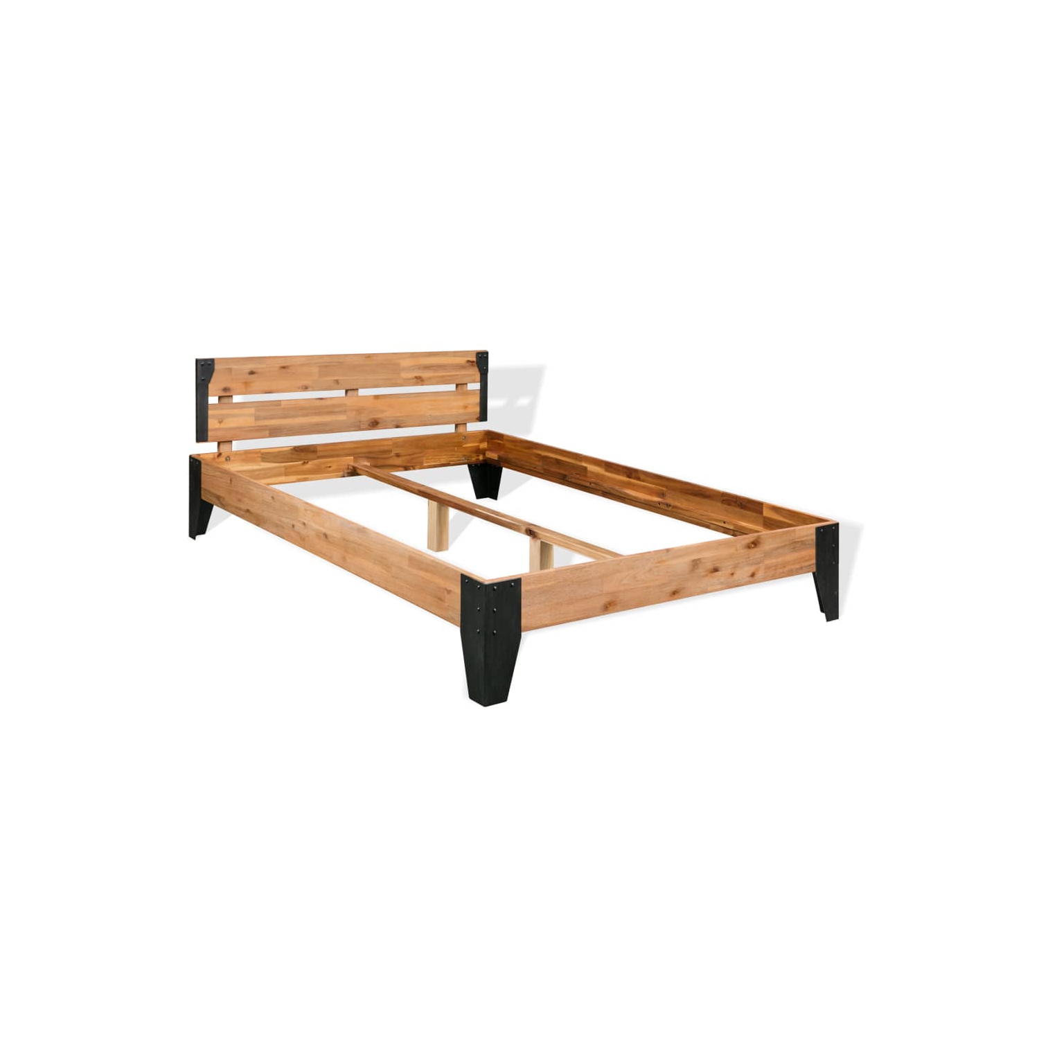 Cadre de lit en bois d'acacia massif de 76 x x79,9 po de vidaXL