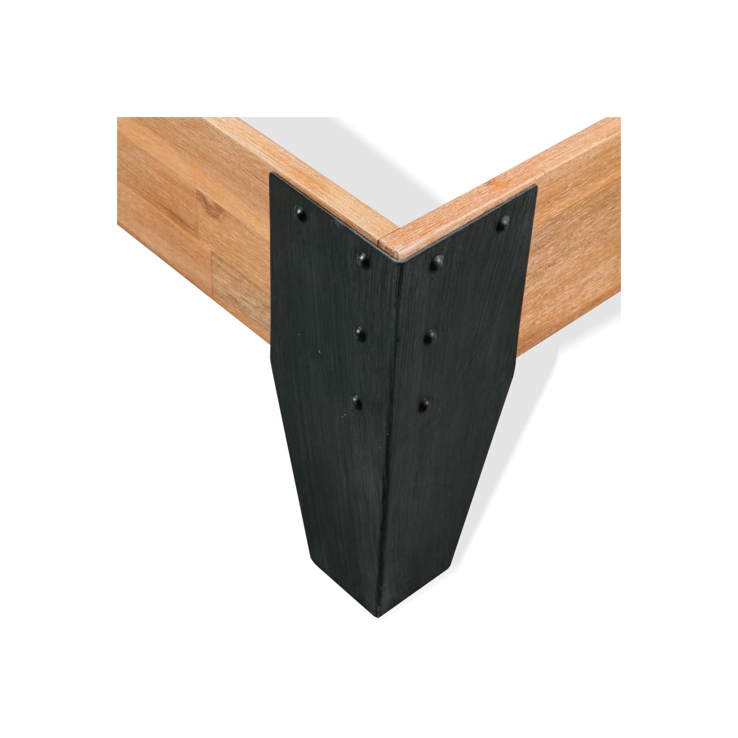 Cadre de lit en bois d'acacia massif de 76 x x79,9 po de vidaXL