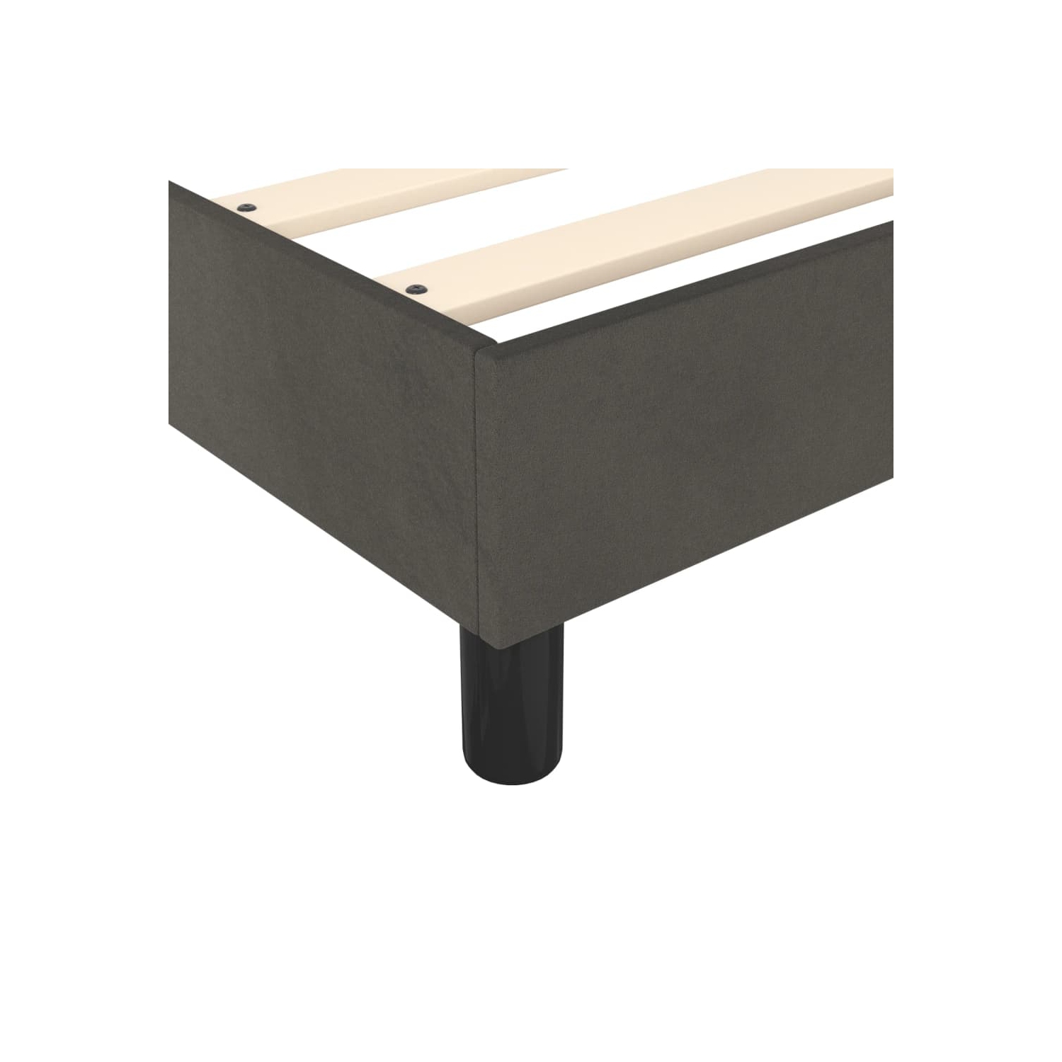 vidaXL Box Spring Bed Frame Dark Grey California King Velvet