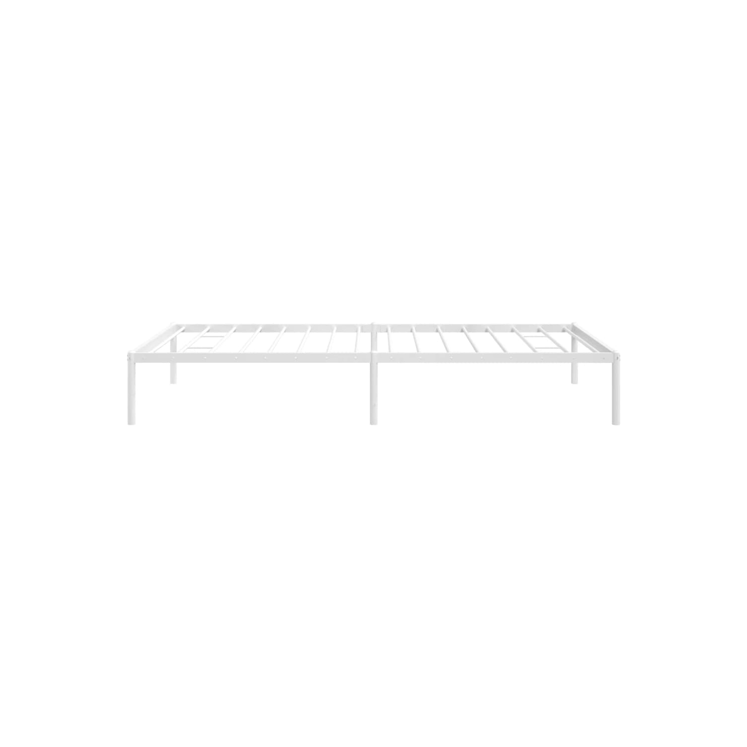 vidaXL Metal Bed Frame without Mattress White 100x200cm