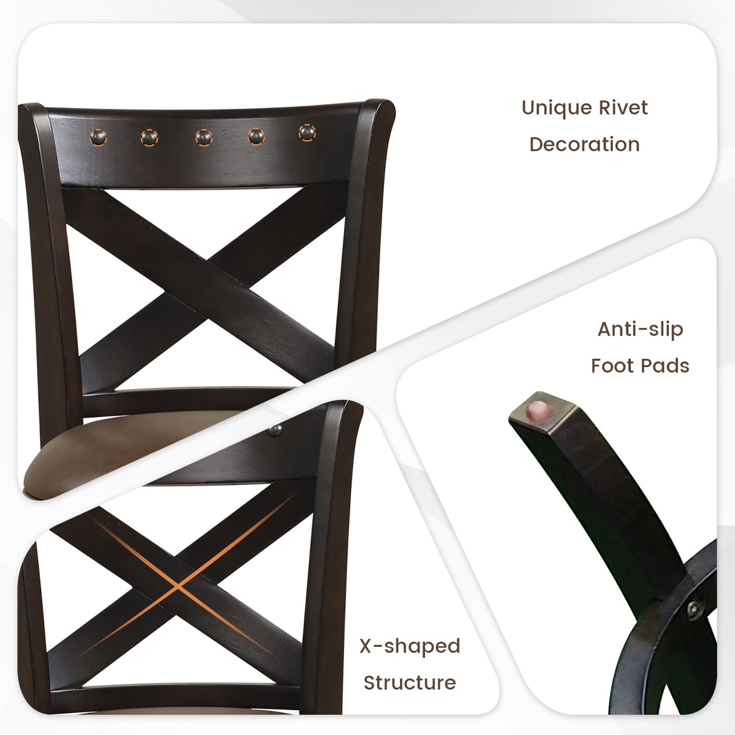 Gymax 31'' Swivel Bar Stool Set of 2 Bar Height PU Leather Seat Rubber Wood Legs