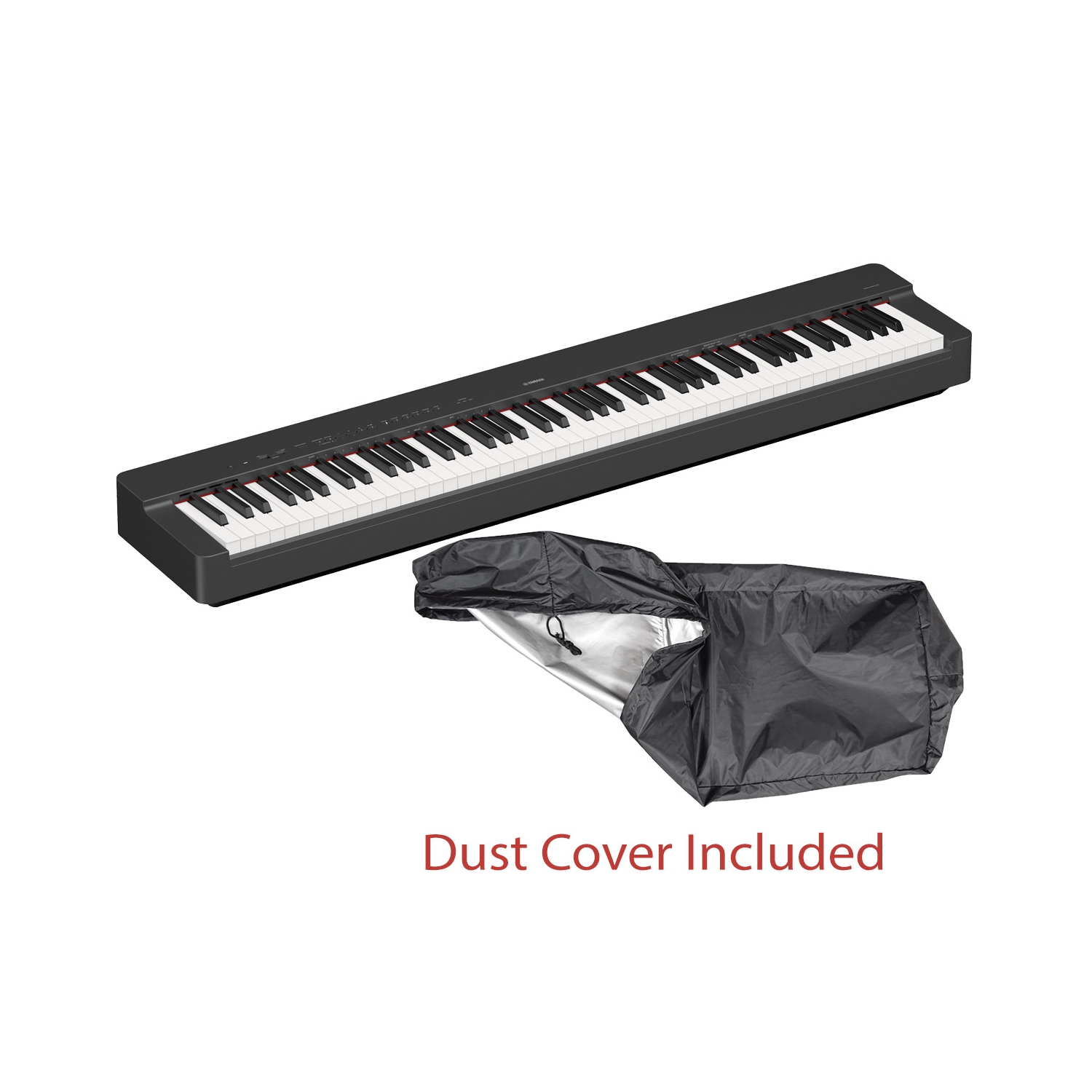 Yamaha P225 B Weighted Action Digital Piano with Power Supply, Sustain Pedal and Dust Cover