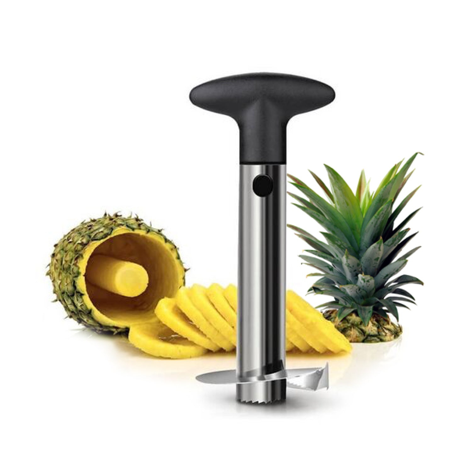 JS Gourmet – Ananas Corer and Slicer, acier inoxydable