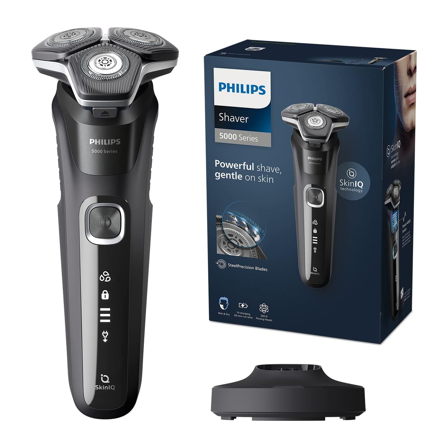 Philips Shaver Series 5000 Wet & Dry Shaver with Charging Stand, S5898/25