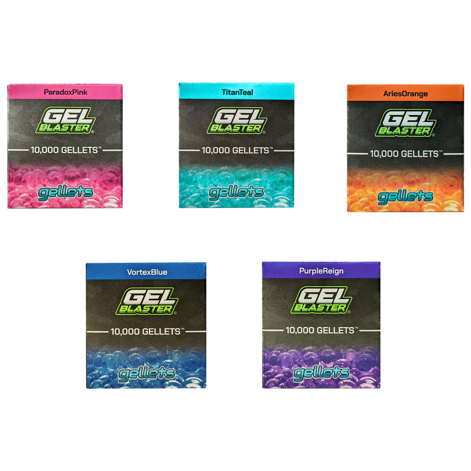 Gel Blaster Gellets Bundle - 5 Pack - Multi-Colour