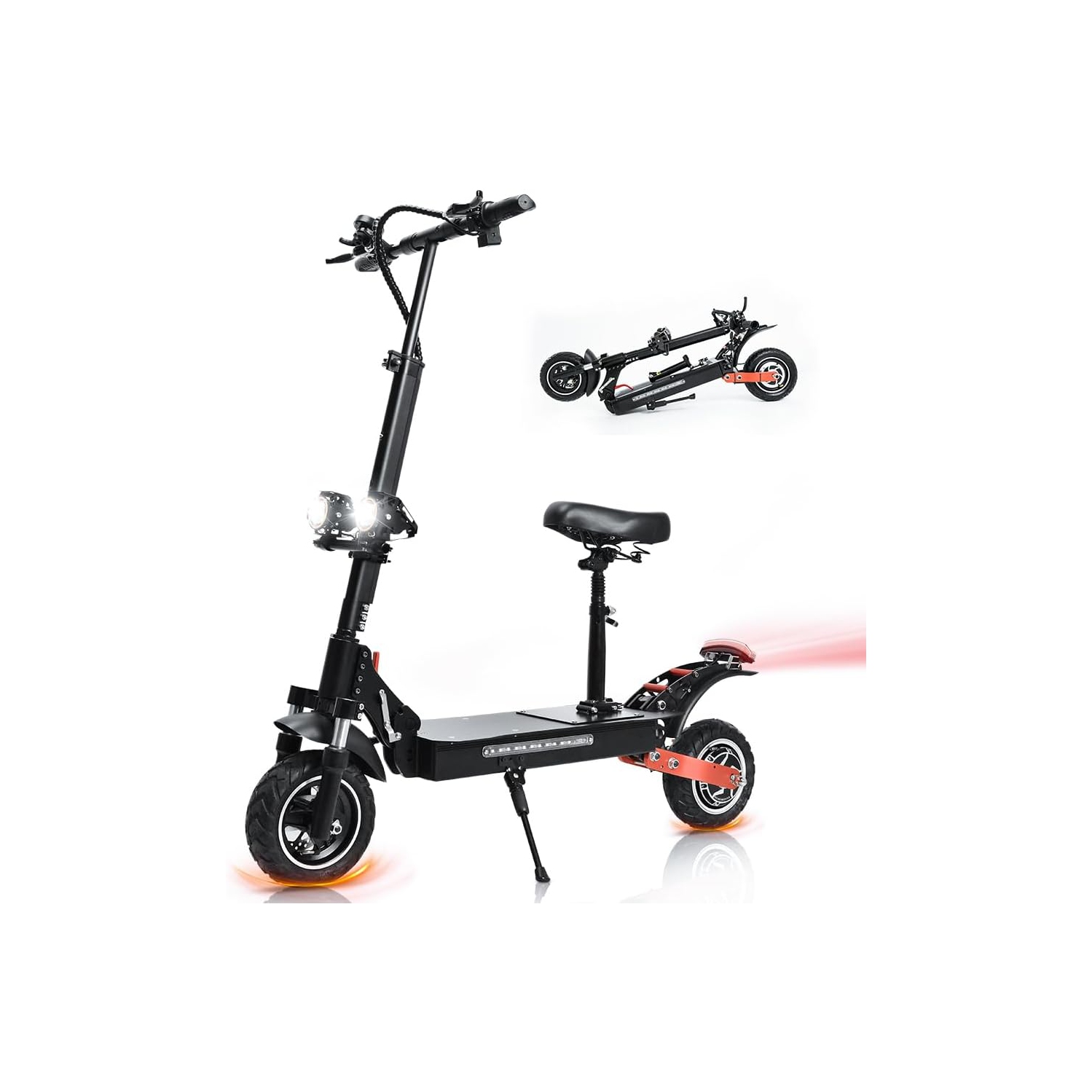 ZARDTON Electric Scooter,Foldable Electric Scooter for Adults with 1200W Motor,Turn Signals,32KM Range,Upto 45/50Km/h Speed,Commuting Escooter for Boys Girls